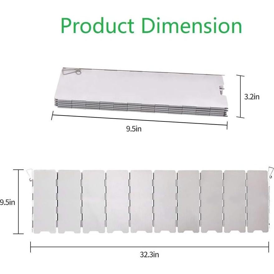 Paravientos de Estufa LFSEMINI 10 Placas Aluminio Camping