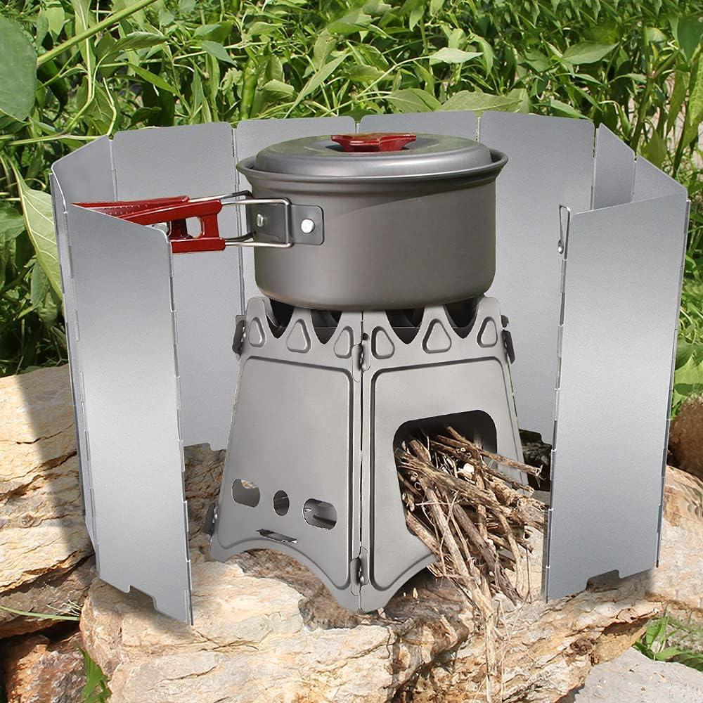 Paravientos de Estufa LFSEMINI 10 Placas Aluminio Camping