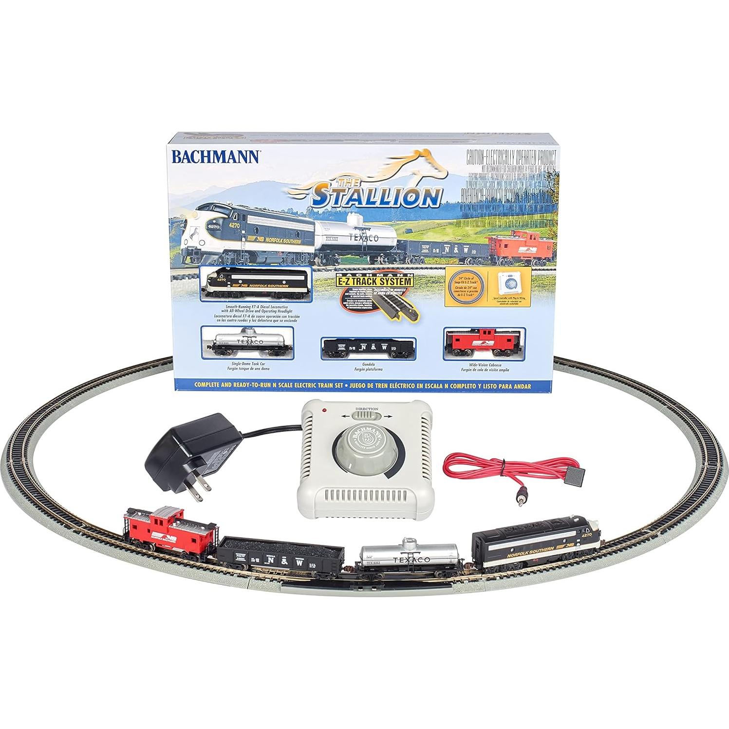 Bachmann Trains - The Stallion Ready To Run Electric Train Set - N Scale