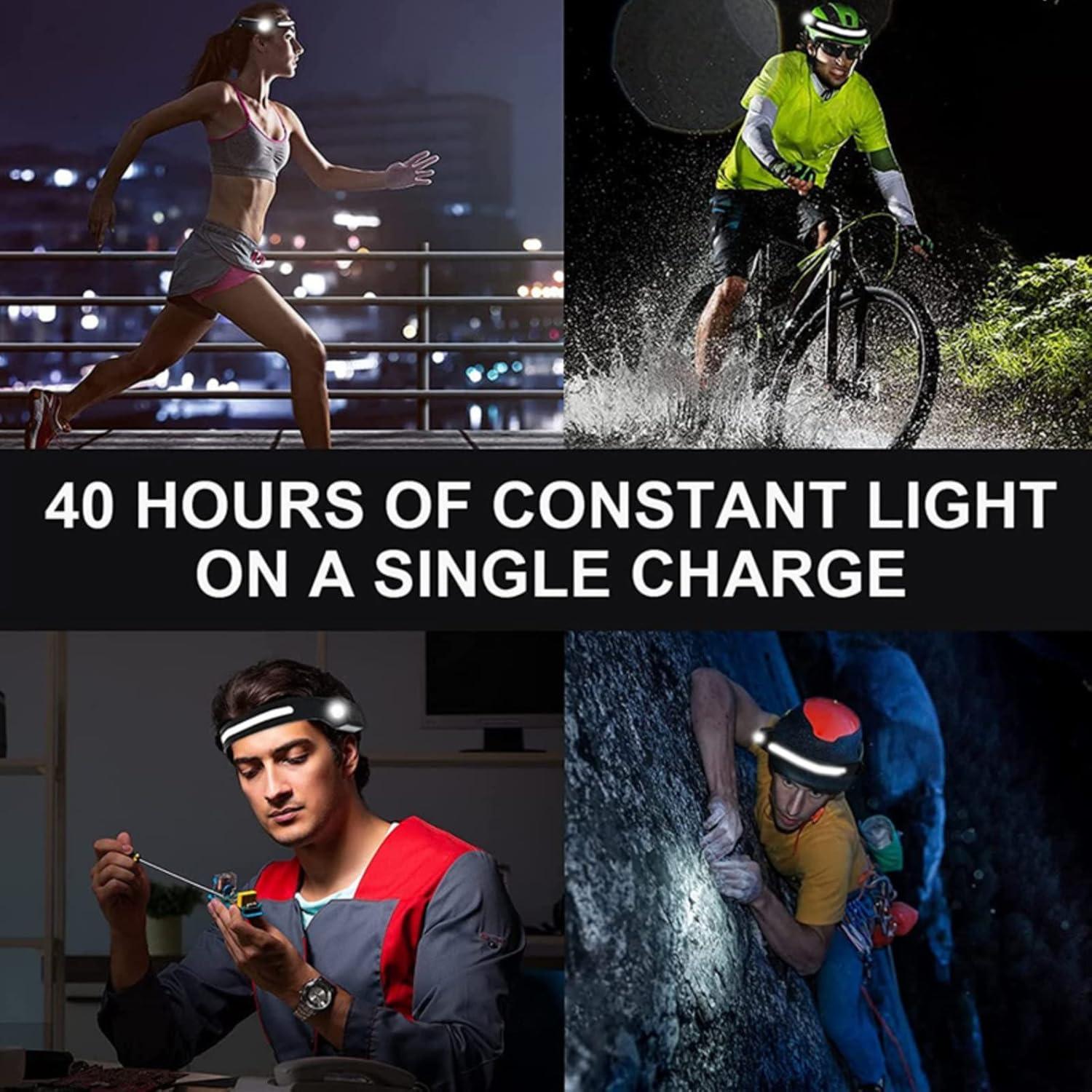 Linterna Frontal Recargable LED Kathluce - Paquete de 2