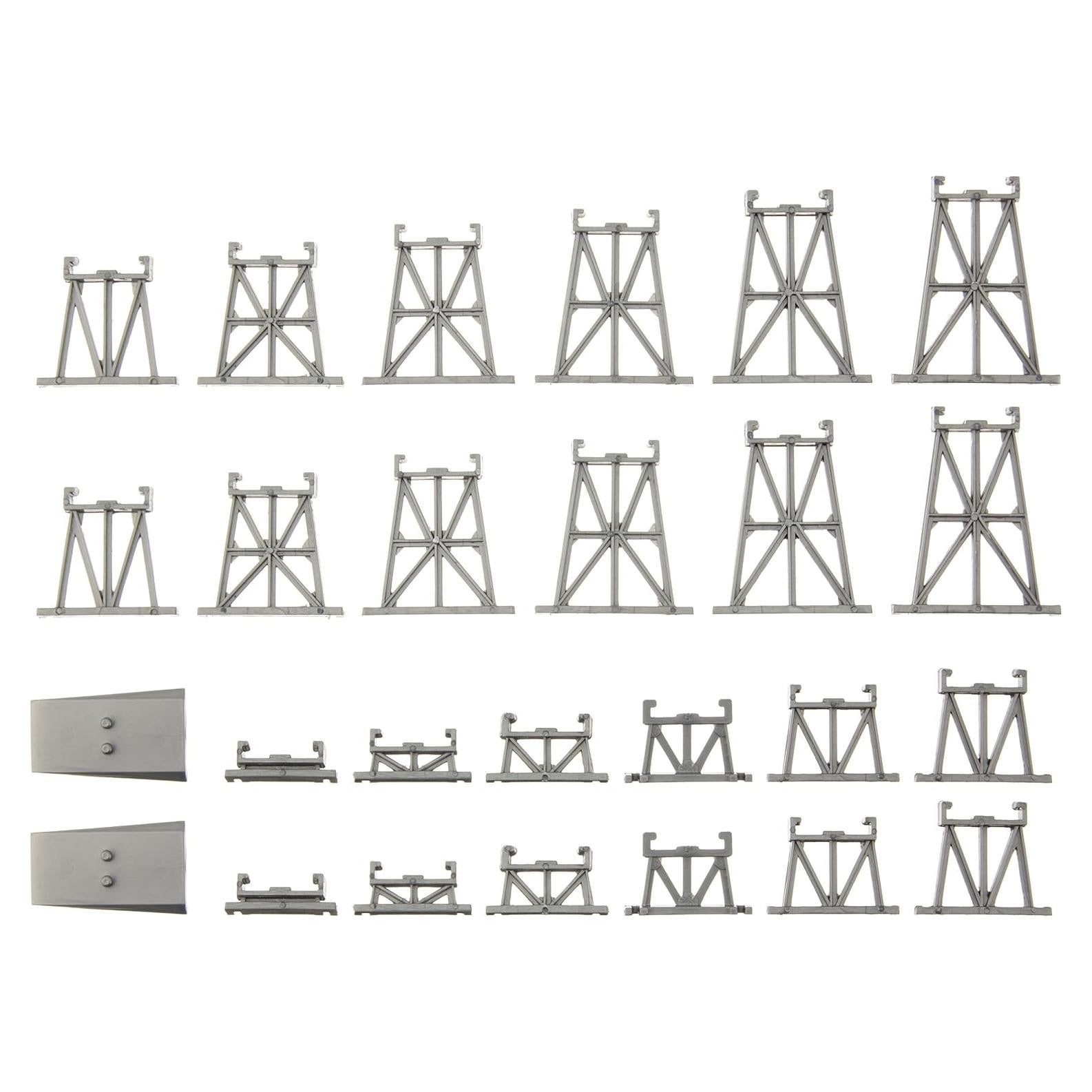 Juego de Pistas Trestle Graduadas Bachmann Escala N 26 Piezas
