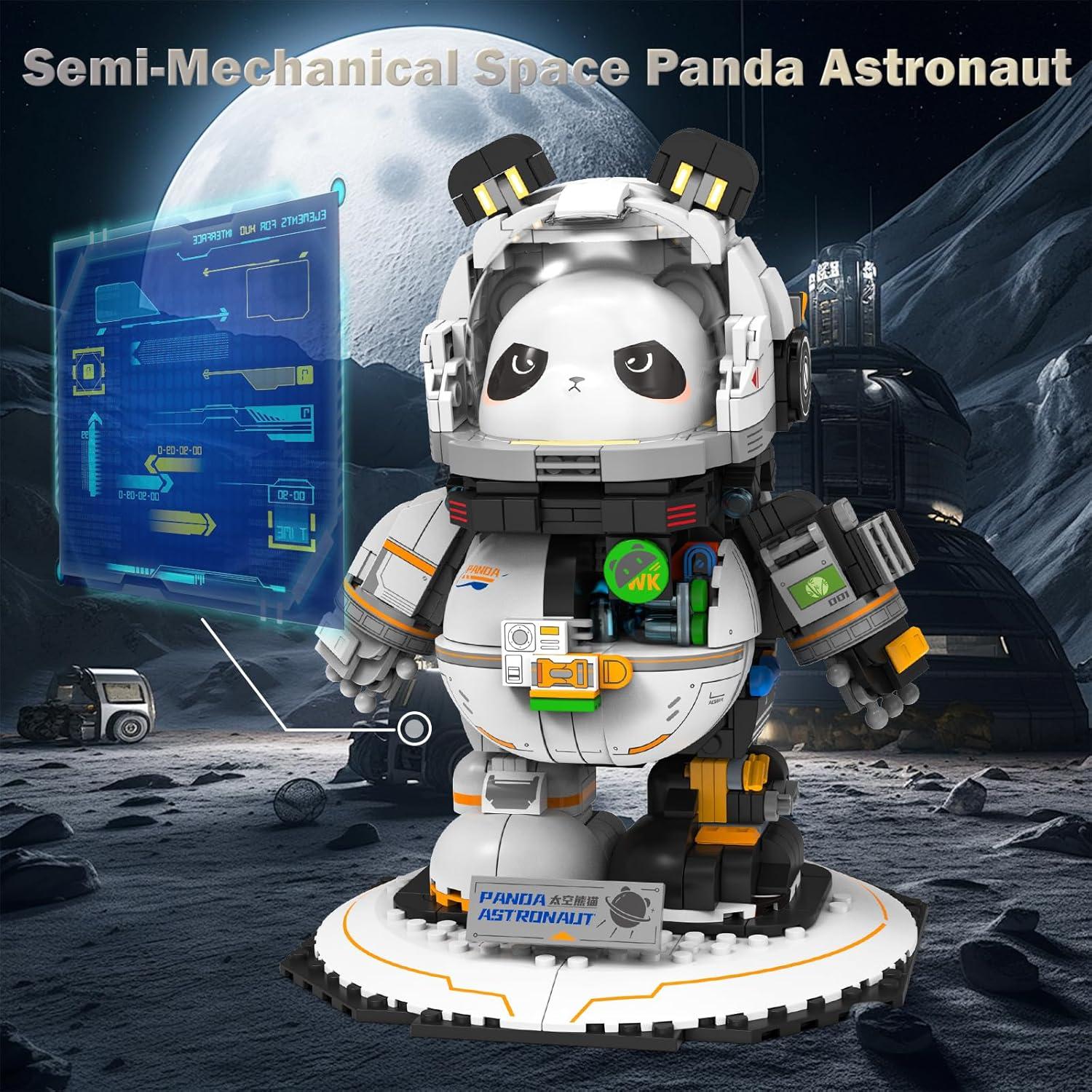 JMBricklayer Panda Astronauta 829 Piezas Juguete de Construcción