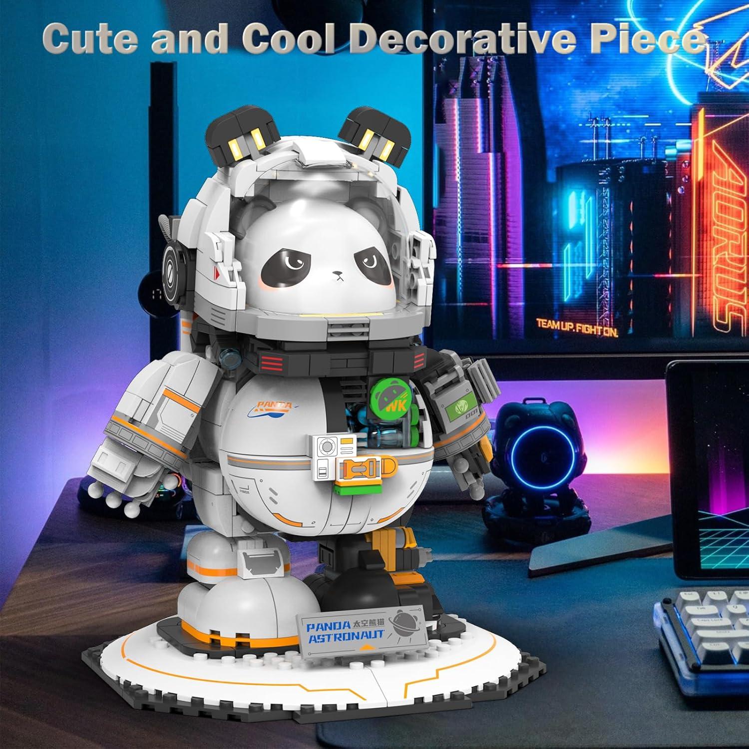 JMBricklayer Panda Astronauta 829 Piezas Juguete de Construcción