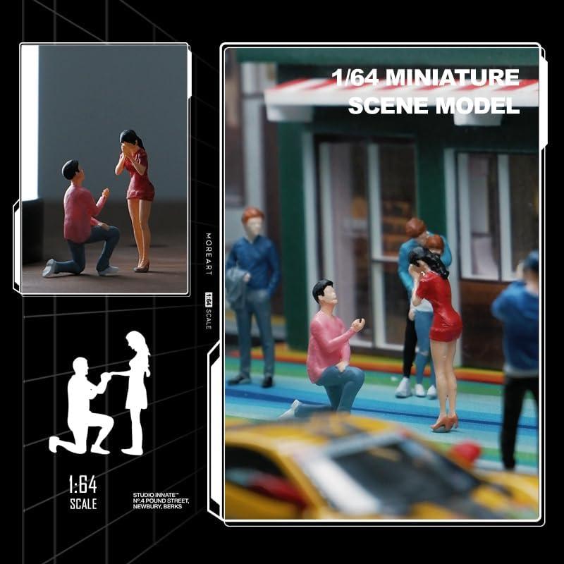 Figuras de Resina Pintadas a Mano Scenpoch 1:64 Miniaturas