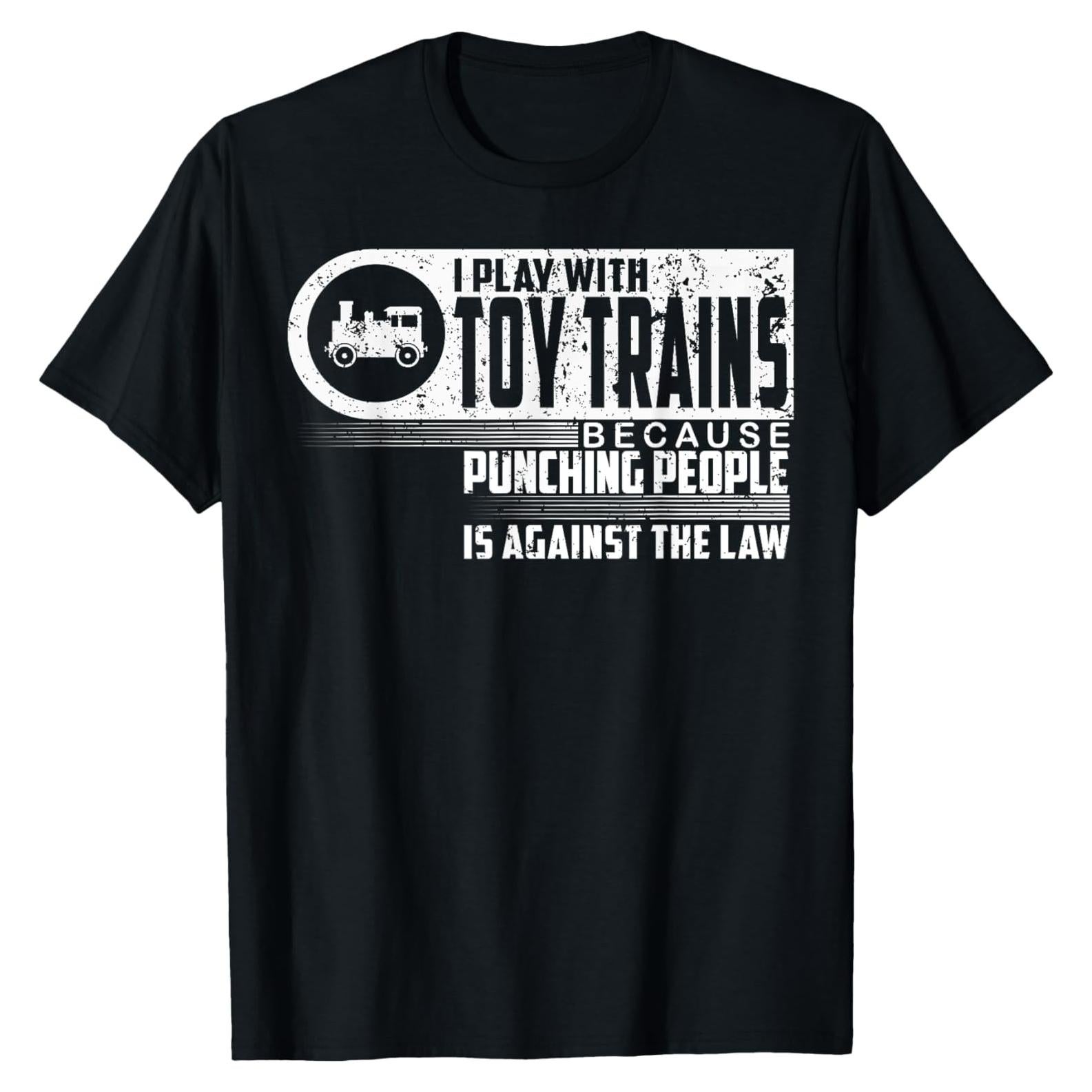 Camiseta de Trenes de Juguete Modelo Escala HO Bizlybuzz - Negro