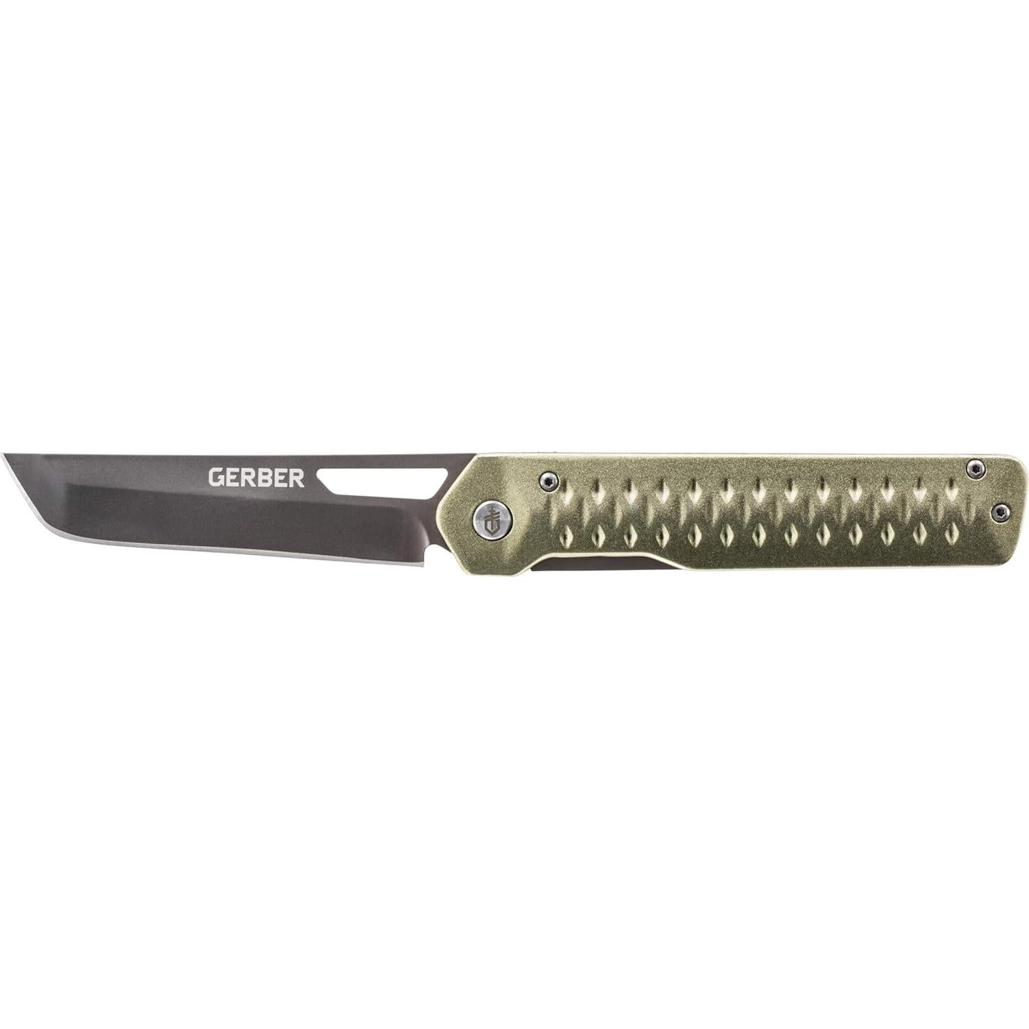 Cuchillo Plegable Gerber Ayako Verde EDC 8.89 cm Acero Inoxidable