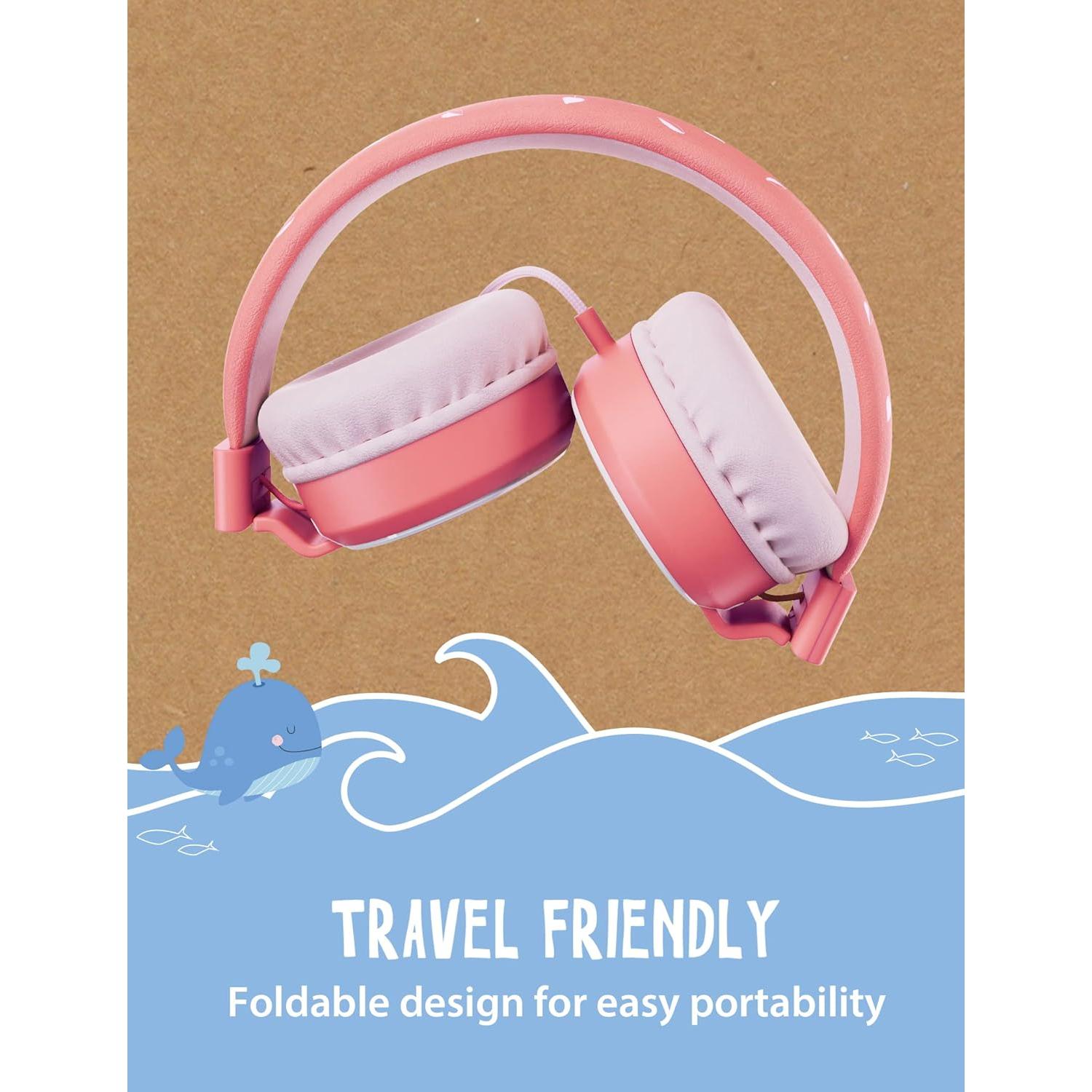 Auriculares Planet Buddies Niños Ballena 85dB Plegables
