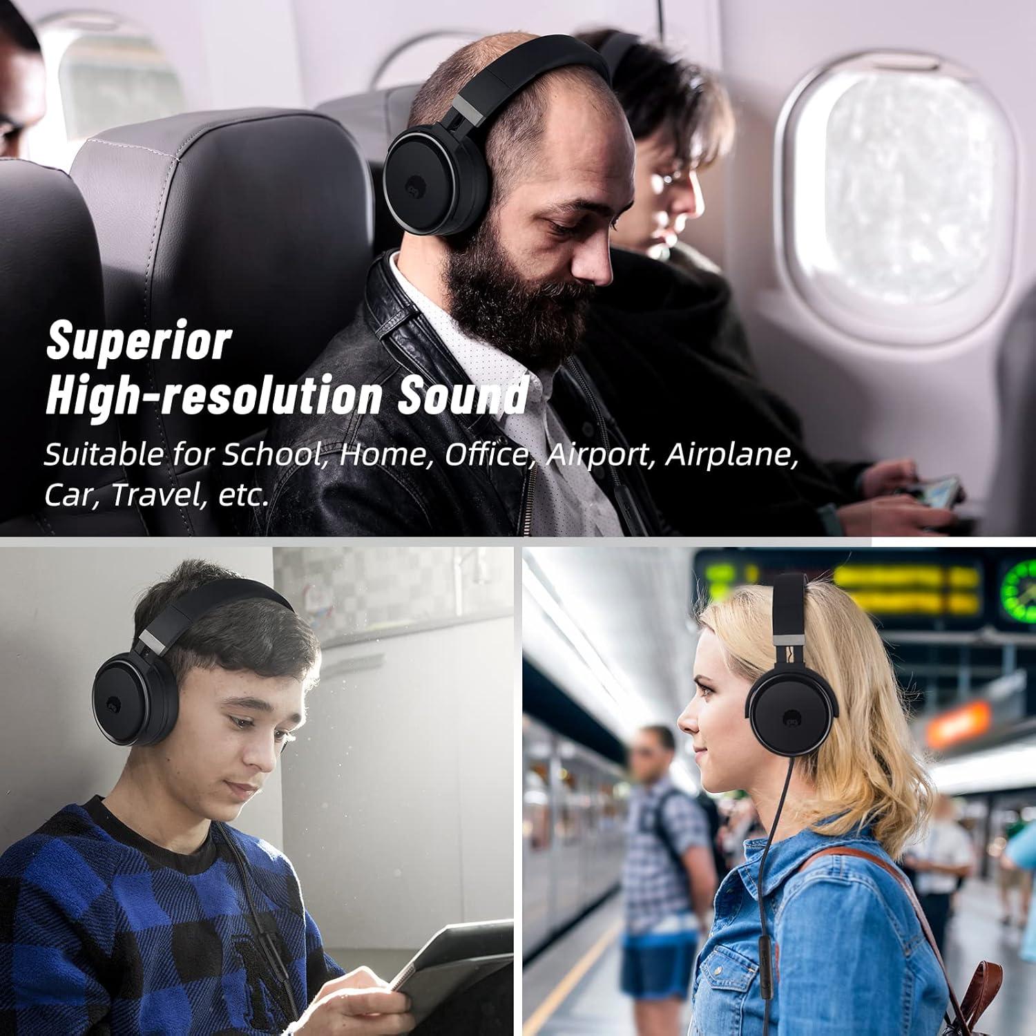 Auriculares con Cable Rockpapa Grade Estéreo 40mm Plegables