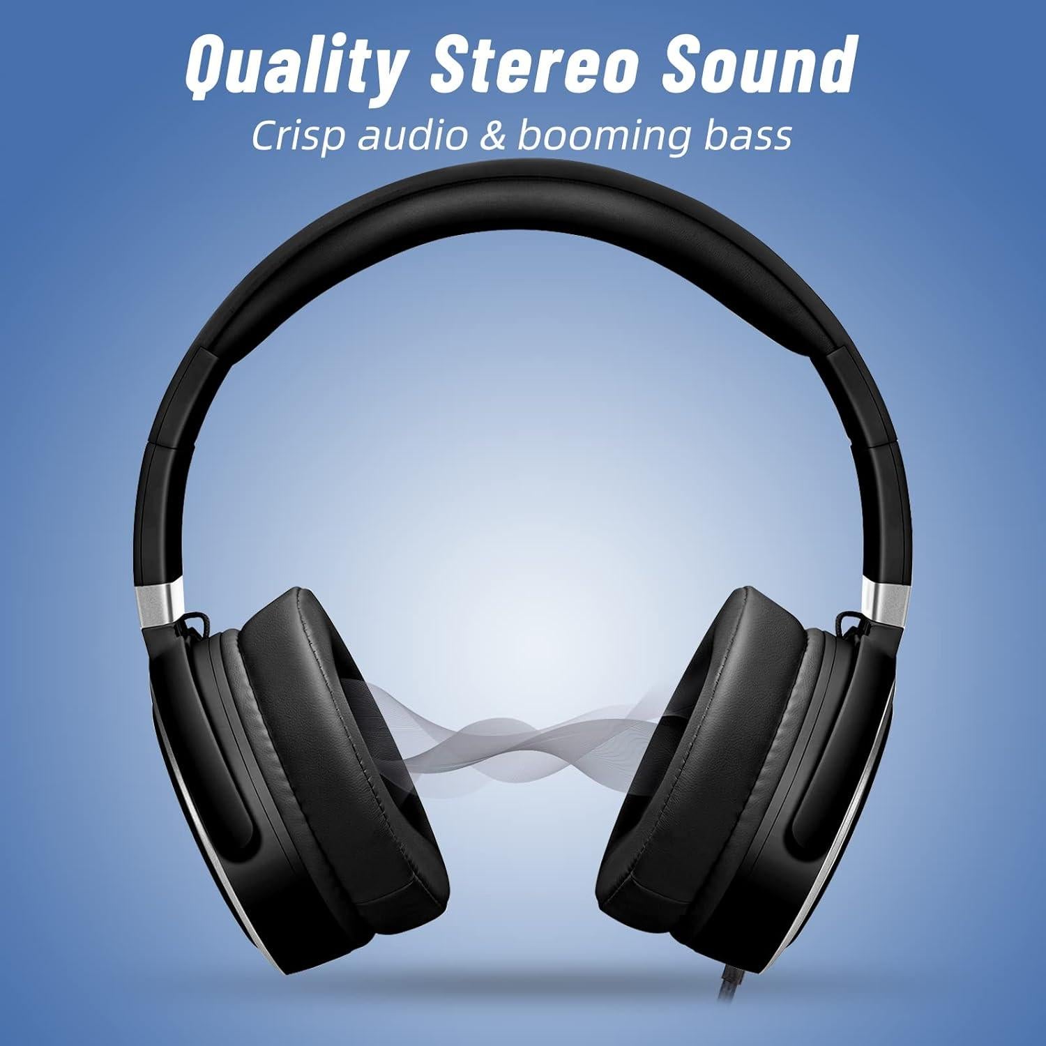 Auriculares con Cable Rockpapa Grade Estéreo 40mm Plegables