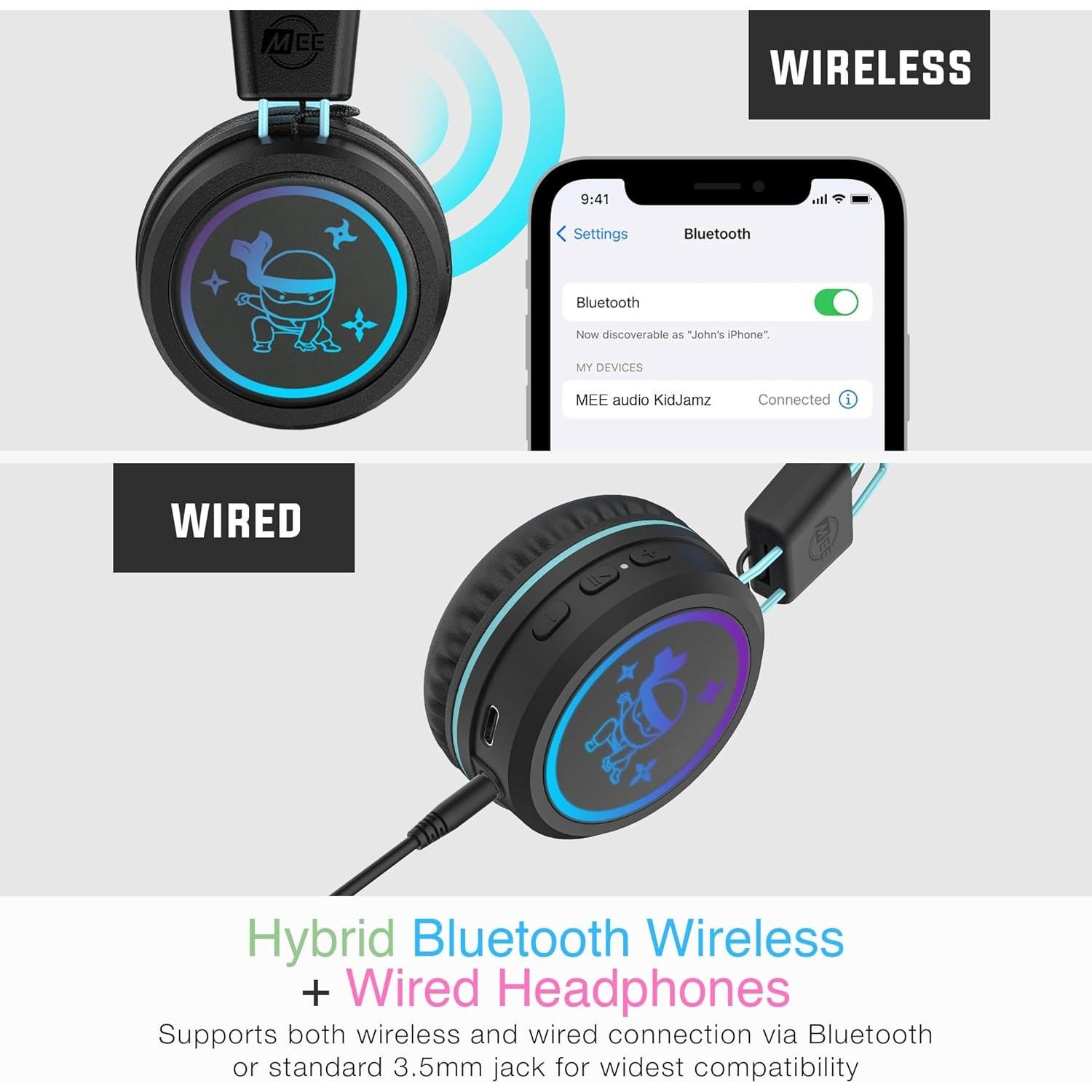 Auriculares Inalámbricos MEE audio KidJamz KJ55BT para Niños