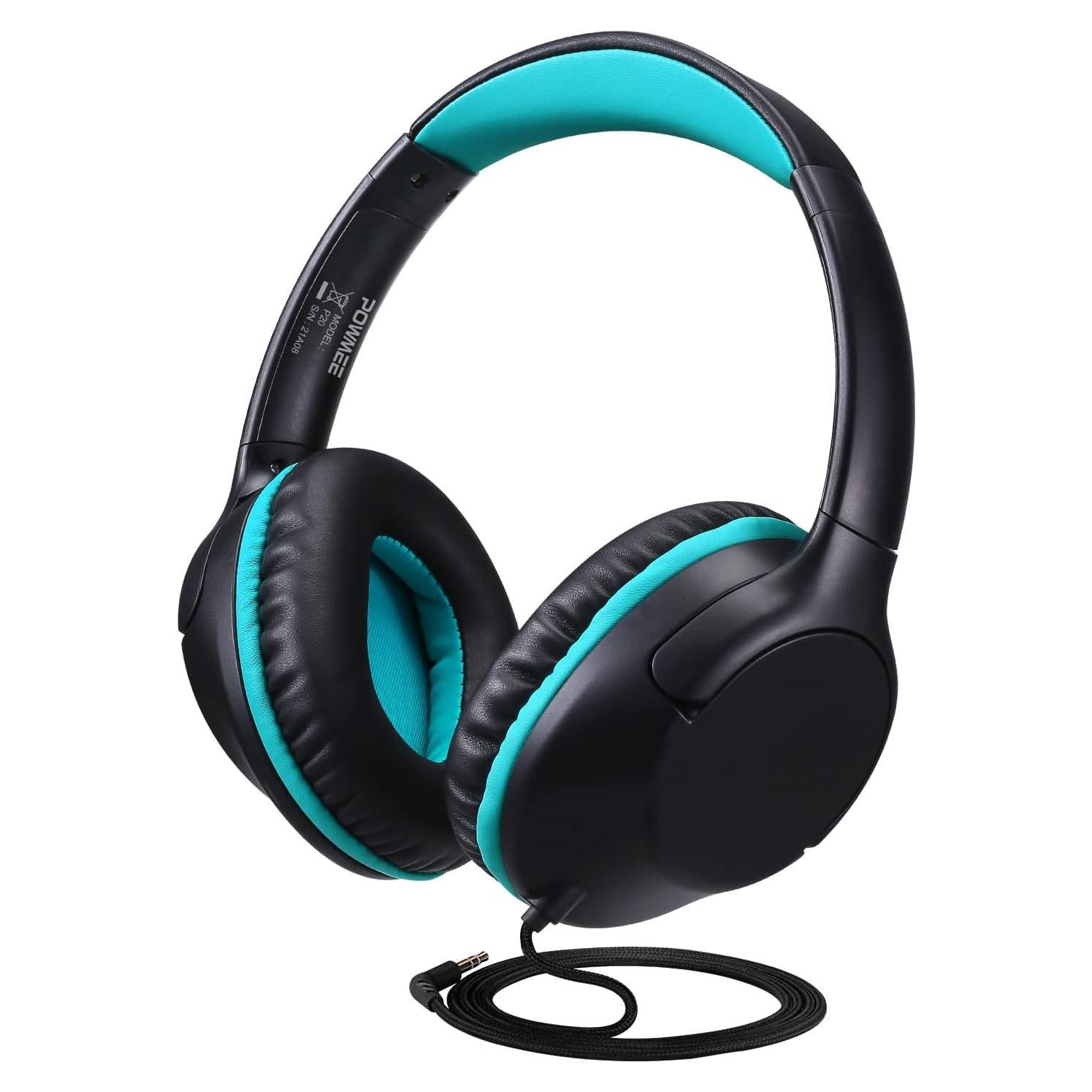Auriculares sobre la Oreja POWMEE P20 para Niños 94dB Negro