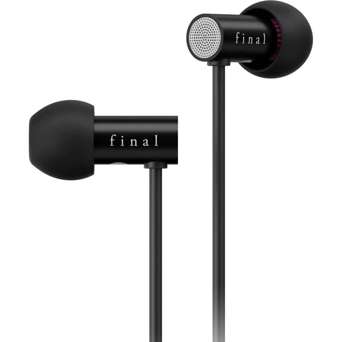 Auriculares In Ear Final E2000 Aluminio Negro 6.4mm