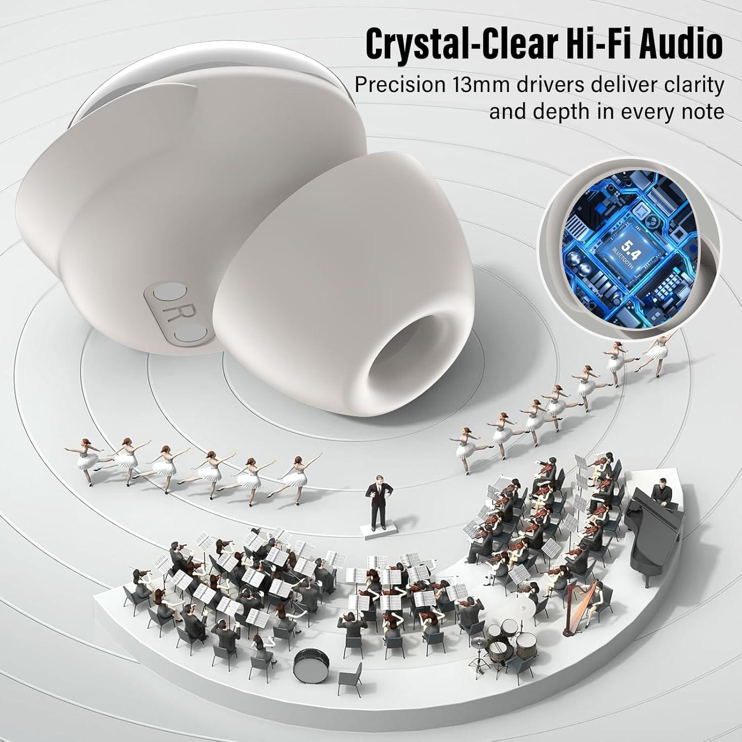 Auriculares Inalámbricos VEKJ L8 Pro para Dormir Bluetooth 5.4