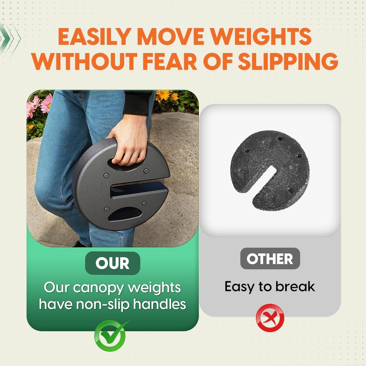 Juego de 4 Pesas para Carpa US Weight 18.14 kg con Correa