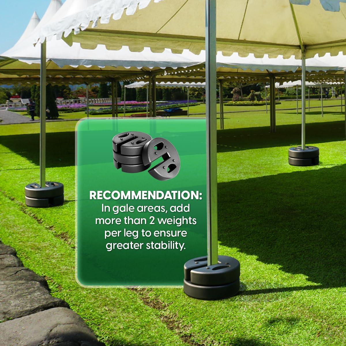 Juego de 4 Pesas para Carpa US Weight 18.14 kg con Correa