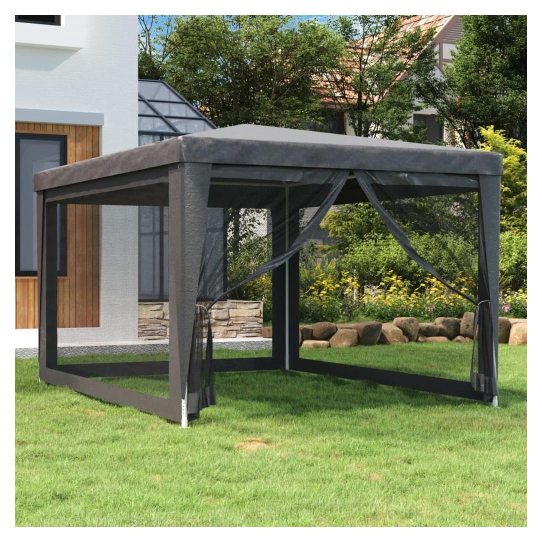 Carpa de Fiesta ANYCHOLE 9.8x13.1 pies Antracita HDPE