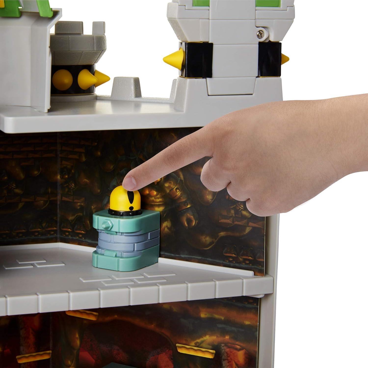 Castillo de Bowser Deluxe Nintendo con figura de 6.35 cm