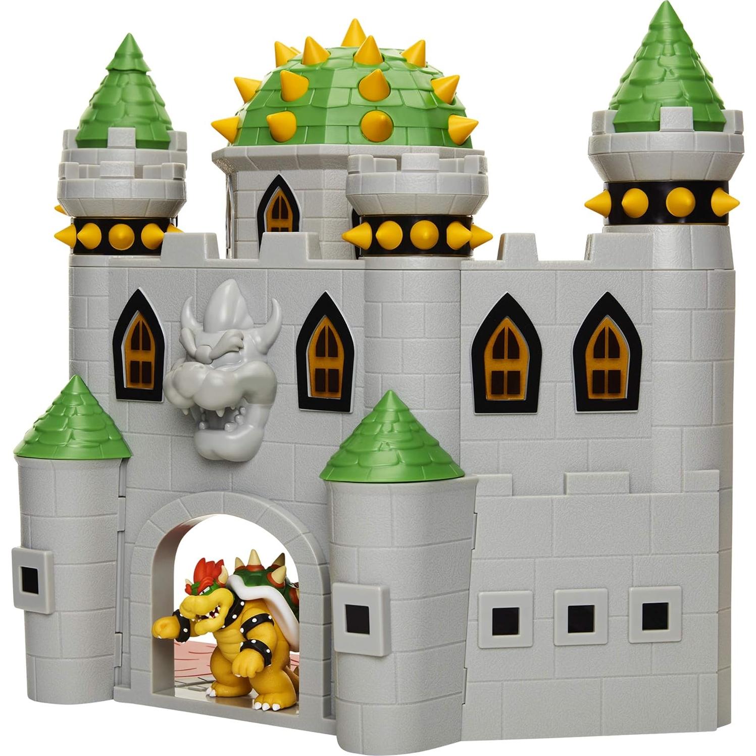 Castillo de Bowser Deluxe Nintendo con figura de 6.35 cm