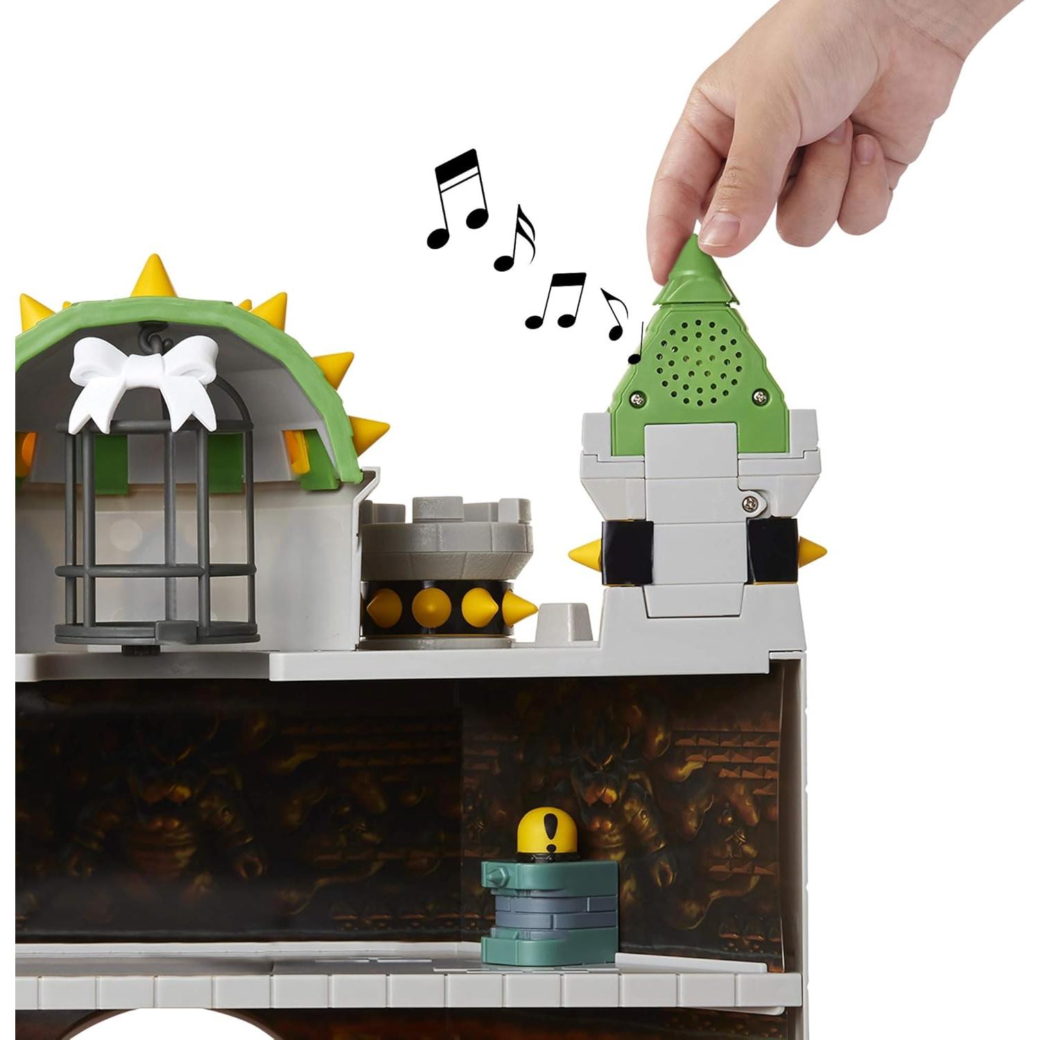 Castillo de Bowser Deluxe Nintendo con figura de 6.35 cm