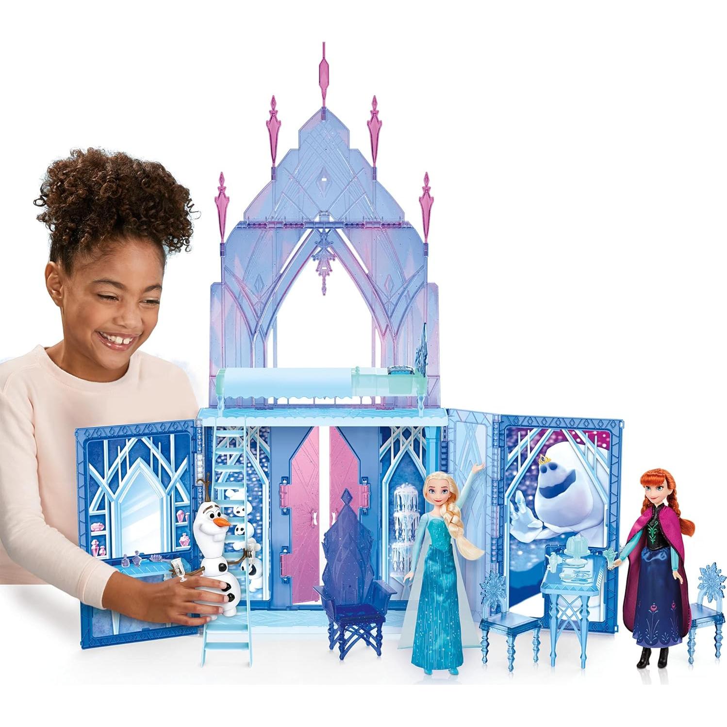 Palacio de Hielo Plegable Elsa Disney Frozen 2 con 20 Accesorios