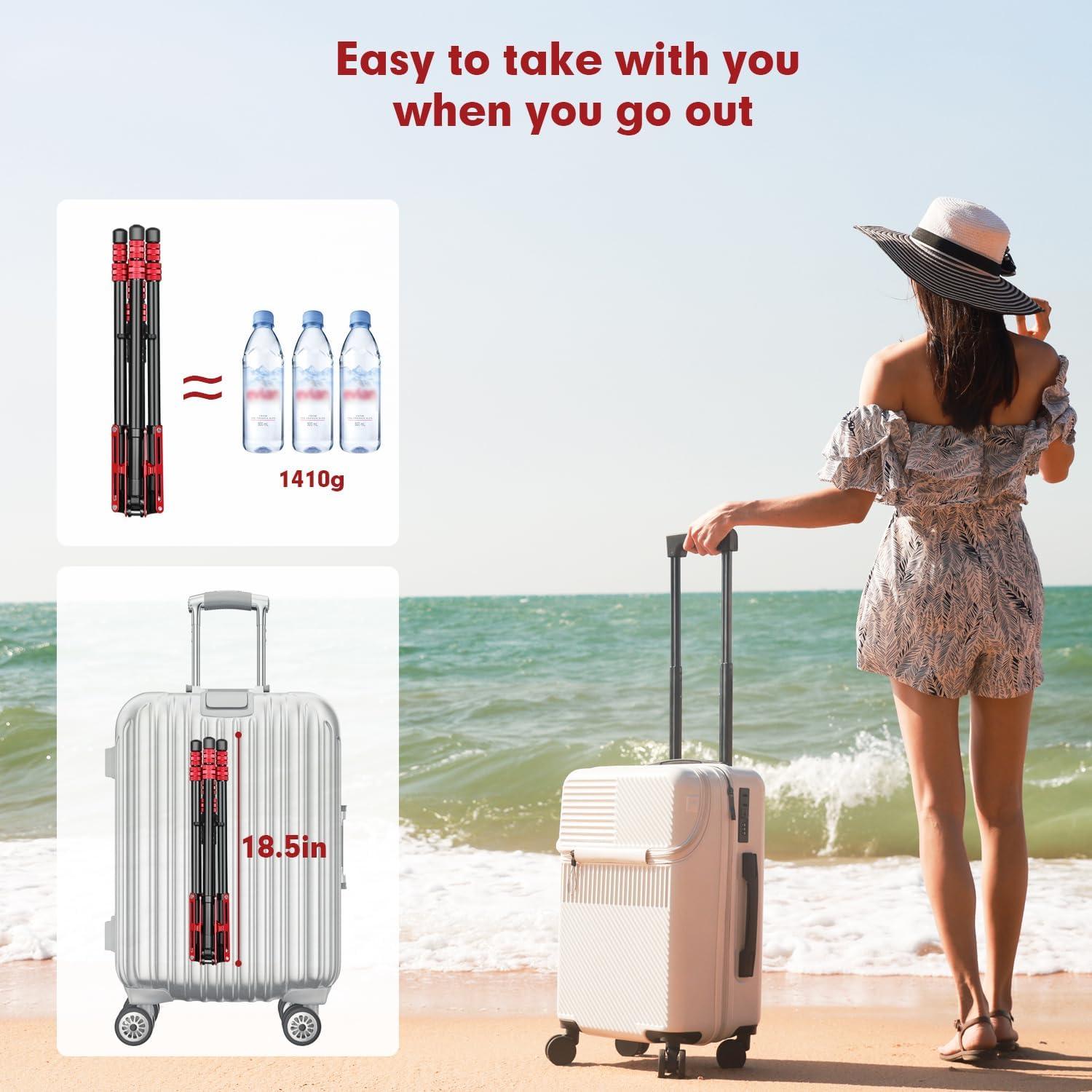 Trípode de Luz Ajustable Aluminio 222cm con Bolsa - MT-02S