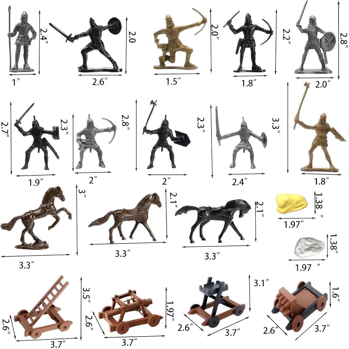 Figuras de Soldados Caballero Medieval KARUIQIQI 1,51 kg