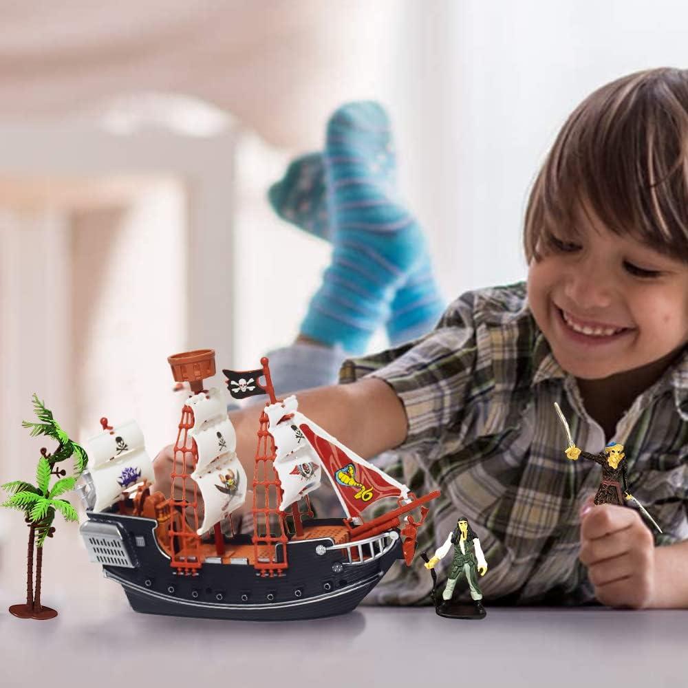 Juego de Barco Pirata ArtCreativity 25 cm con 2 Figuras
