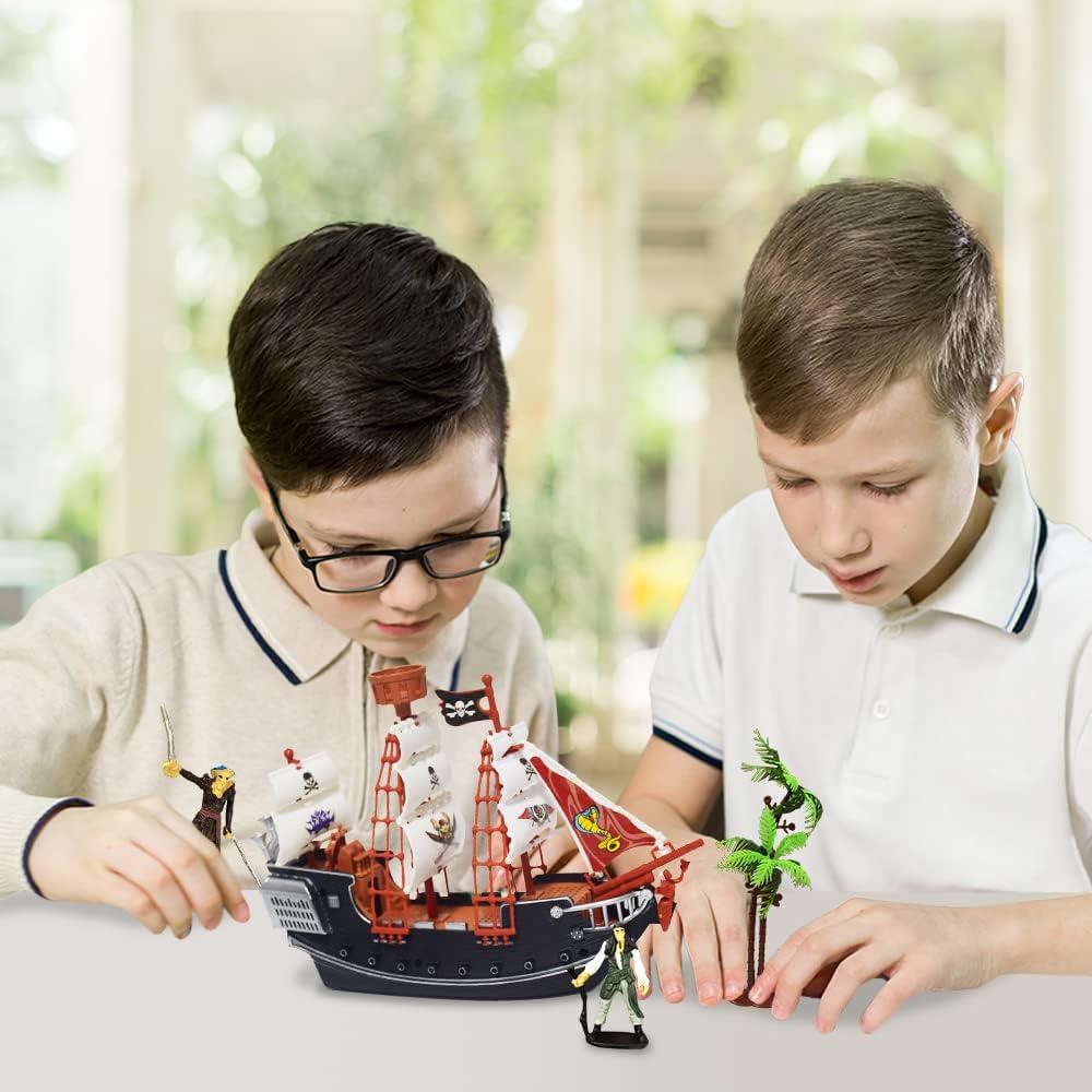 Juego de Barco Pirata ArtCreativity 25 cm con 2 Figuras