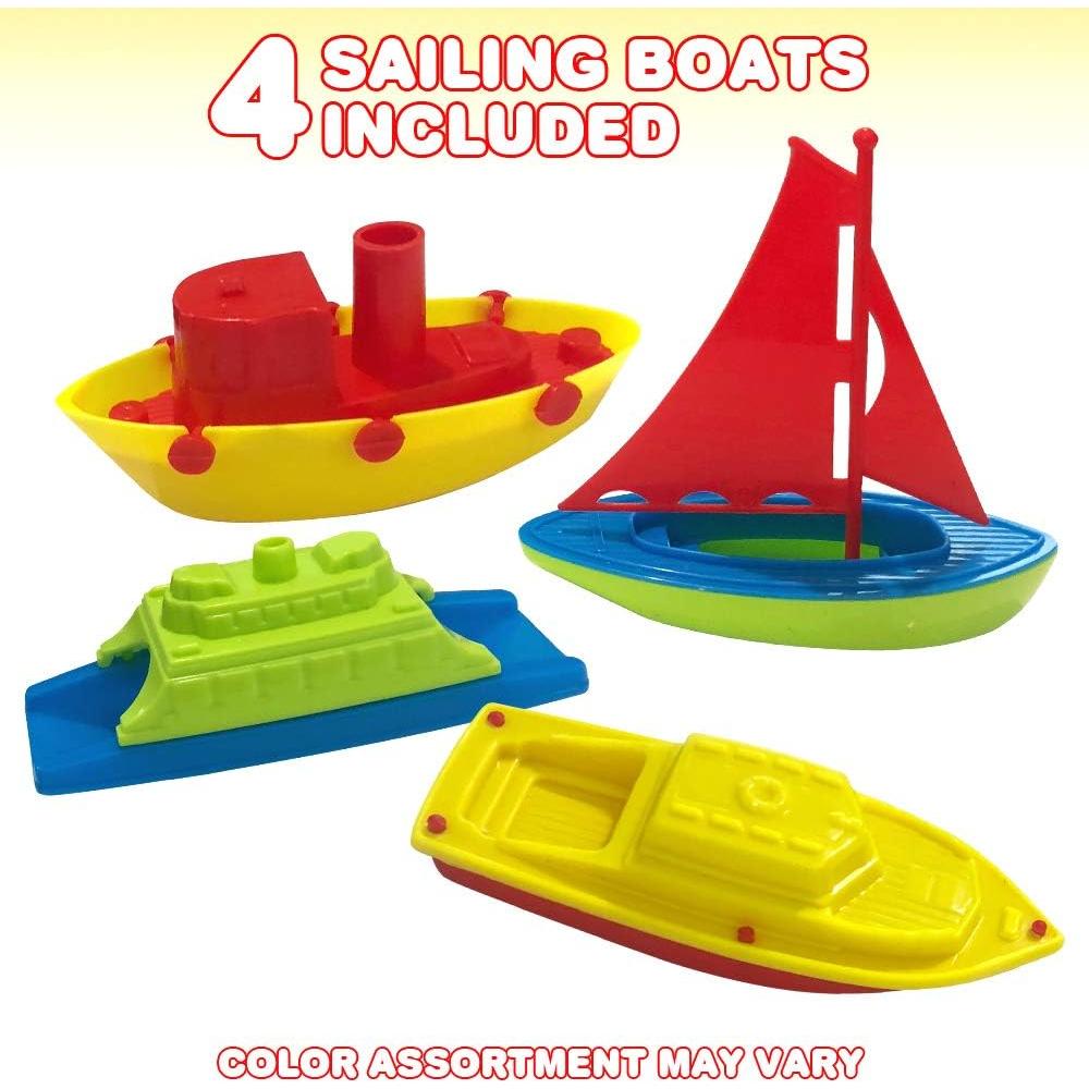 Barcos de Juguete Flotantes ArtCreativity - Paquete de 4
