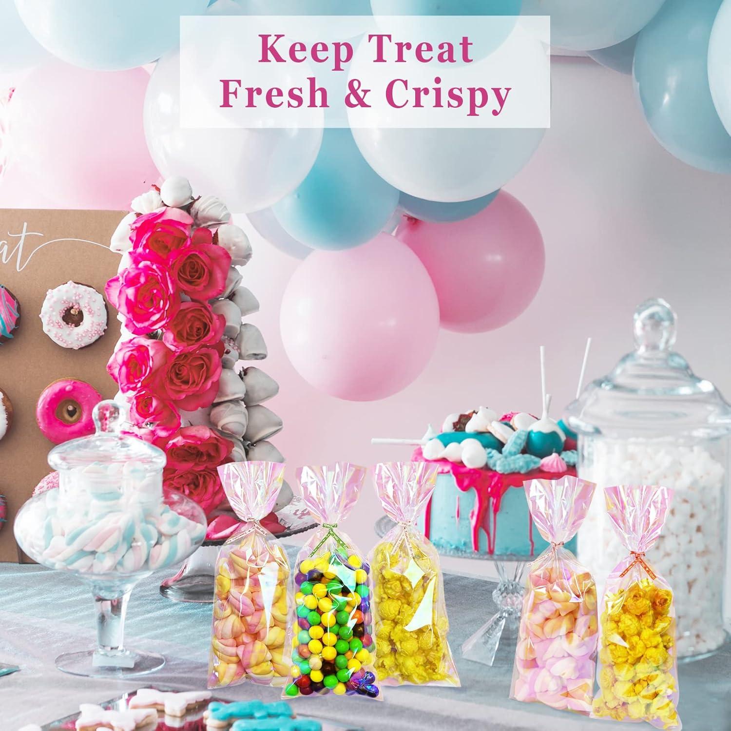 Bolsas de Celofán Holográficas Yotelab 10x23 cm - 100 Piezas