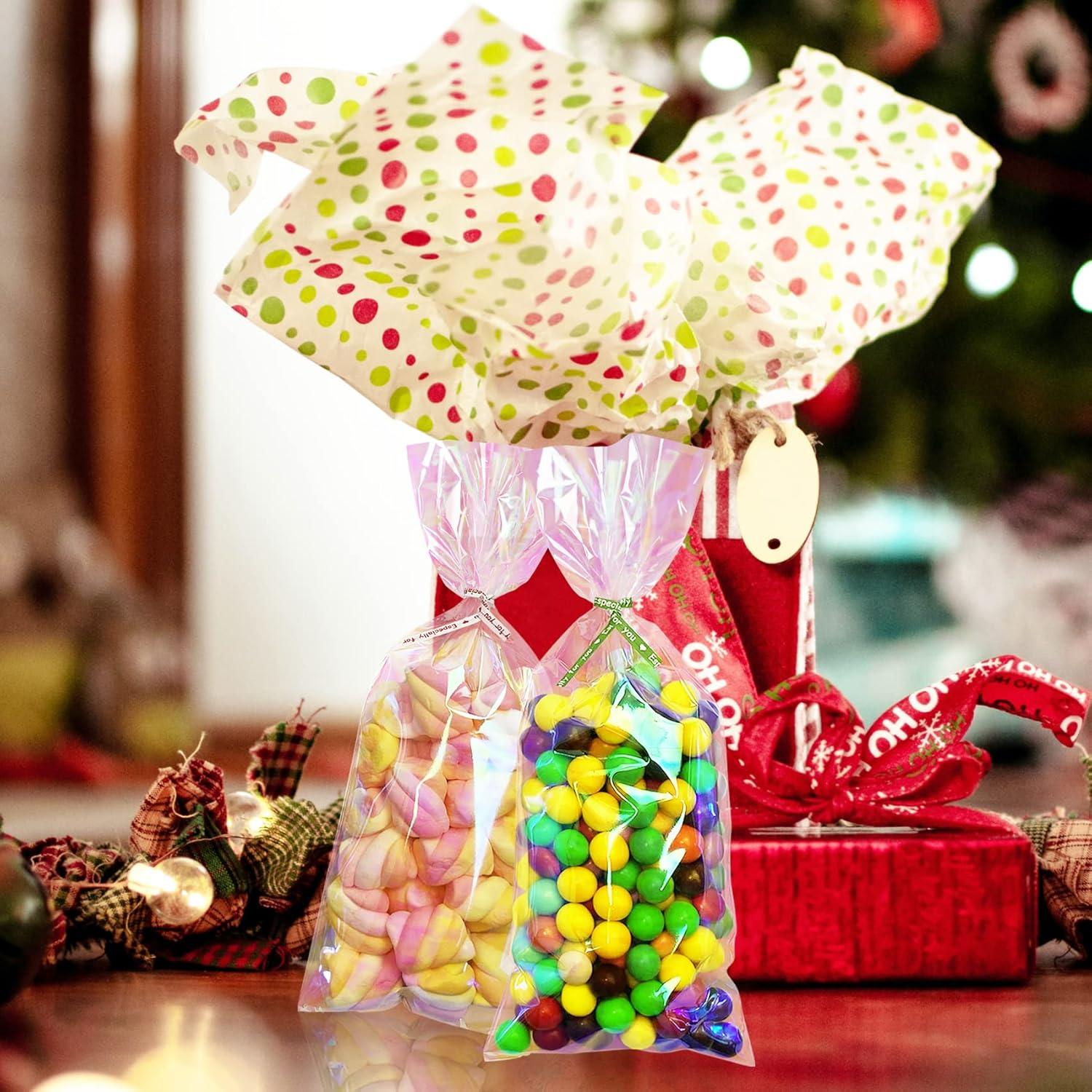 Bolsas de Celofán Holográficas Yotelab 10x23 cm - 100 Piezas