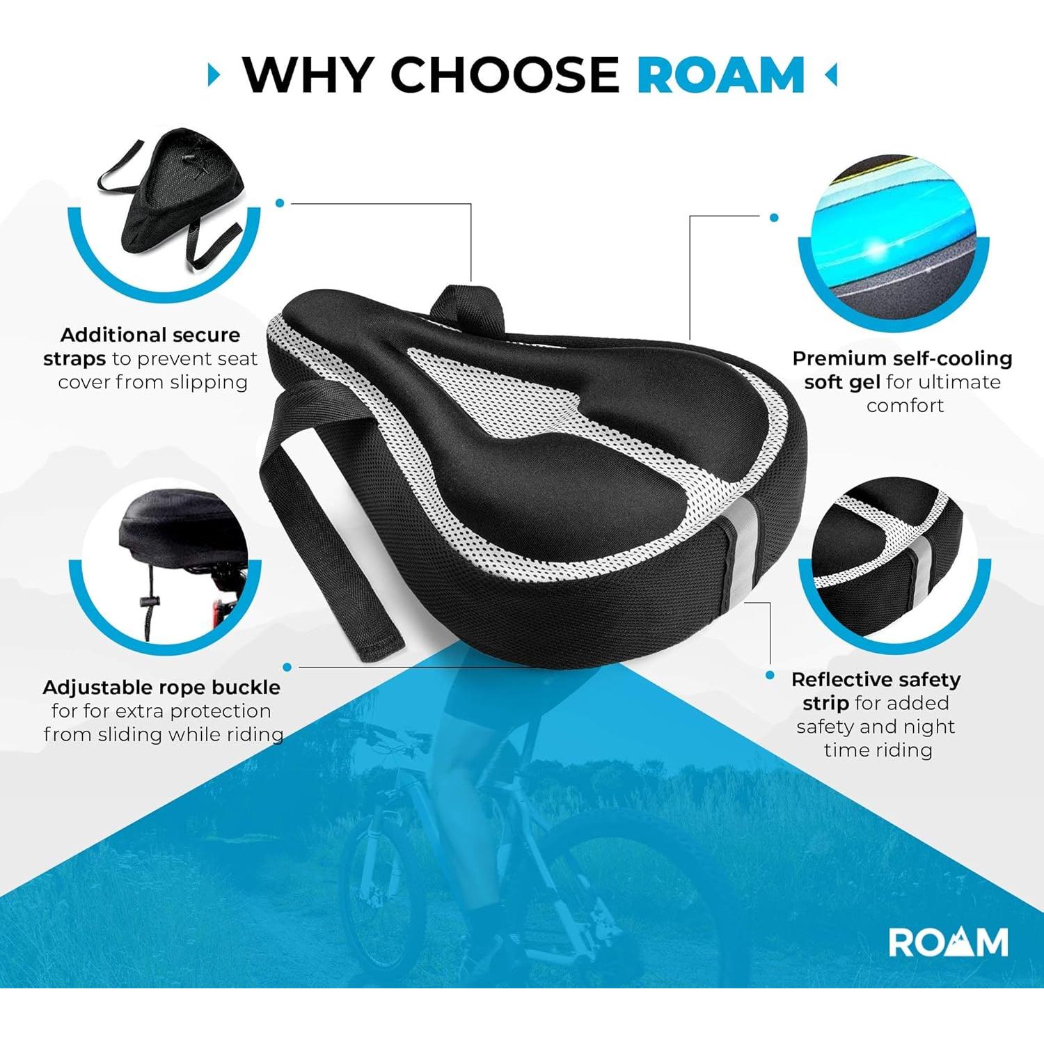 Funda de Cojín de Asiento Roam - Almohadilla de Gel Negra