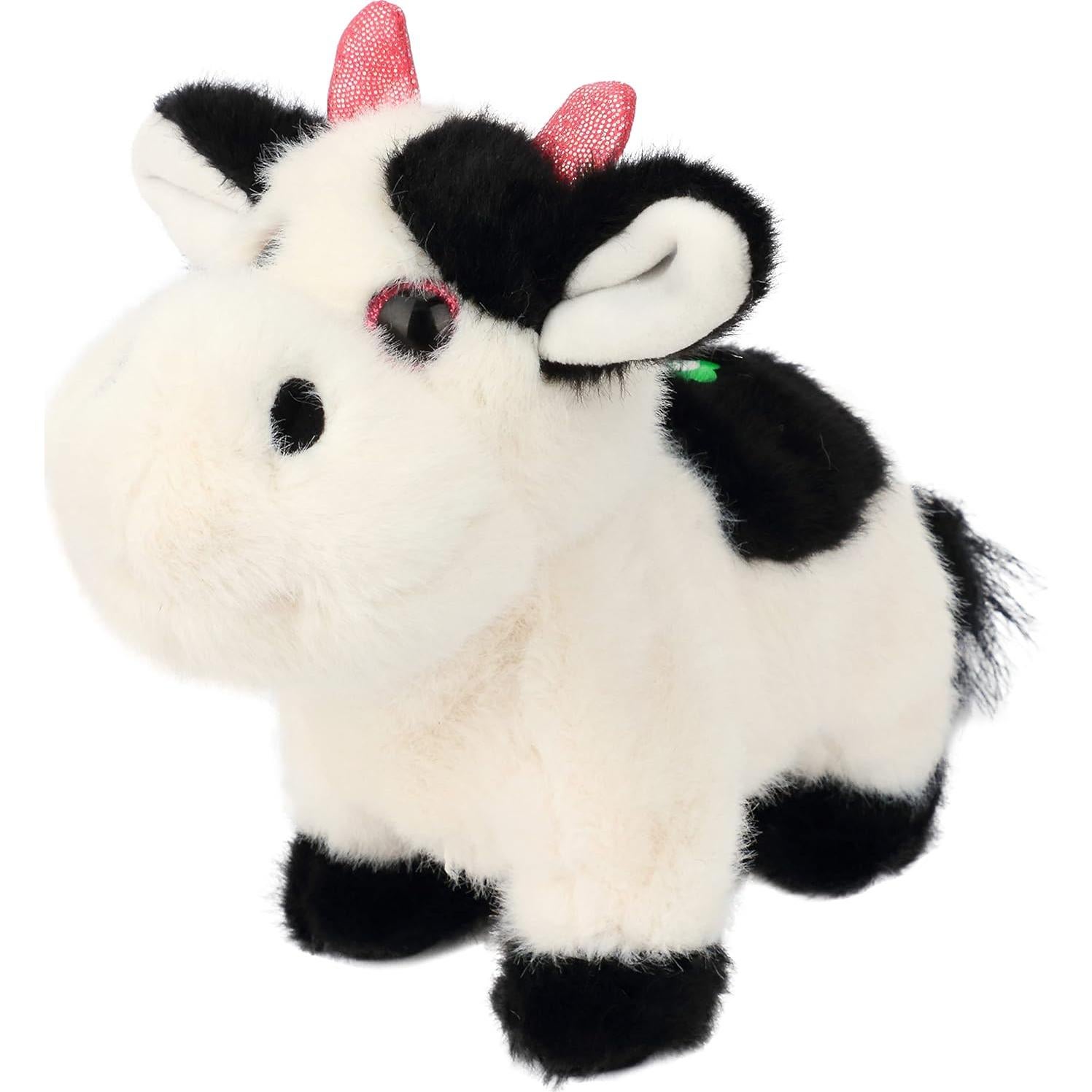 Juguete de Peluche Interactivo Cuteoy Vaca Negra 20cm