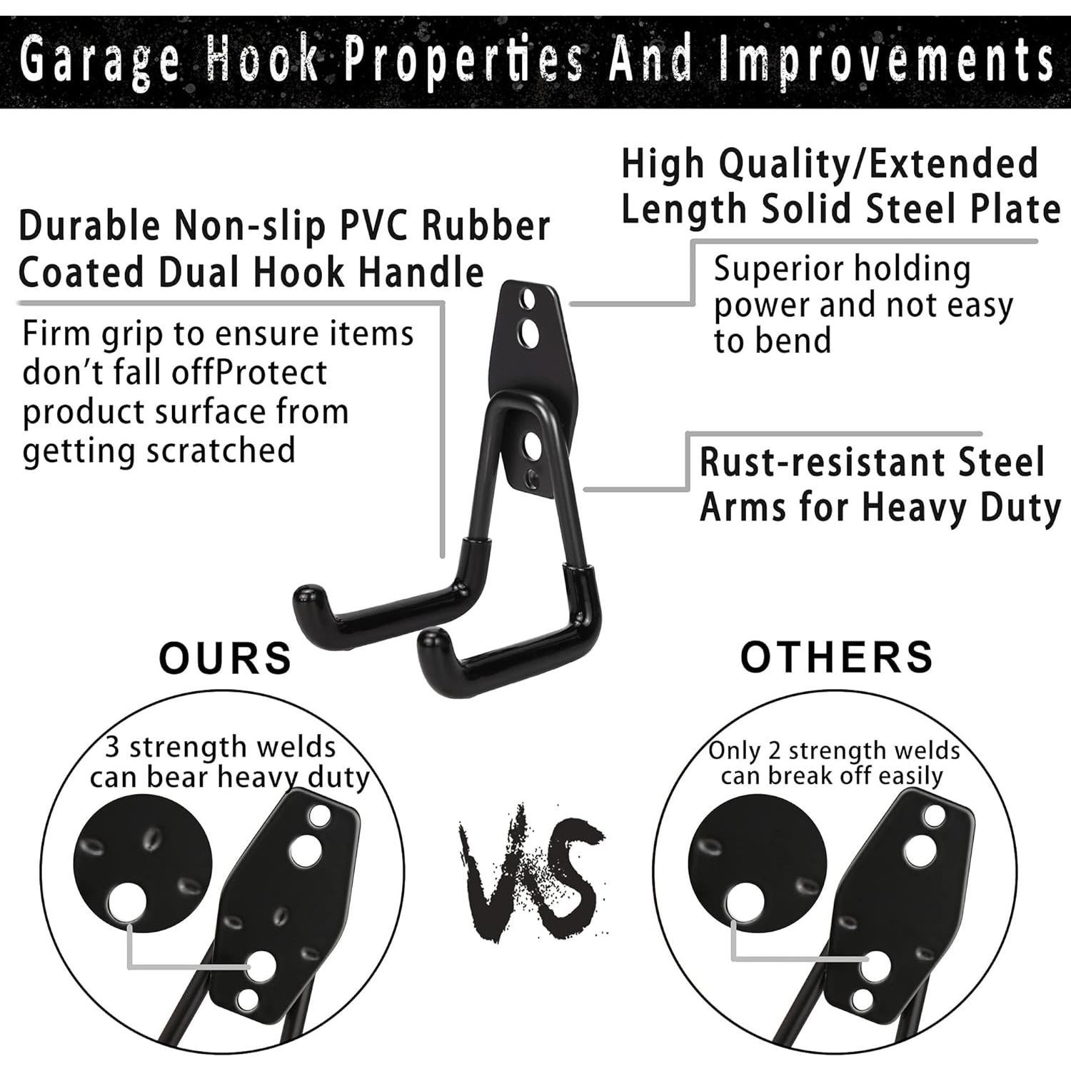 Ganchos de Almacenamiento KOFANI 16 Piezas Alta Resistencia