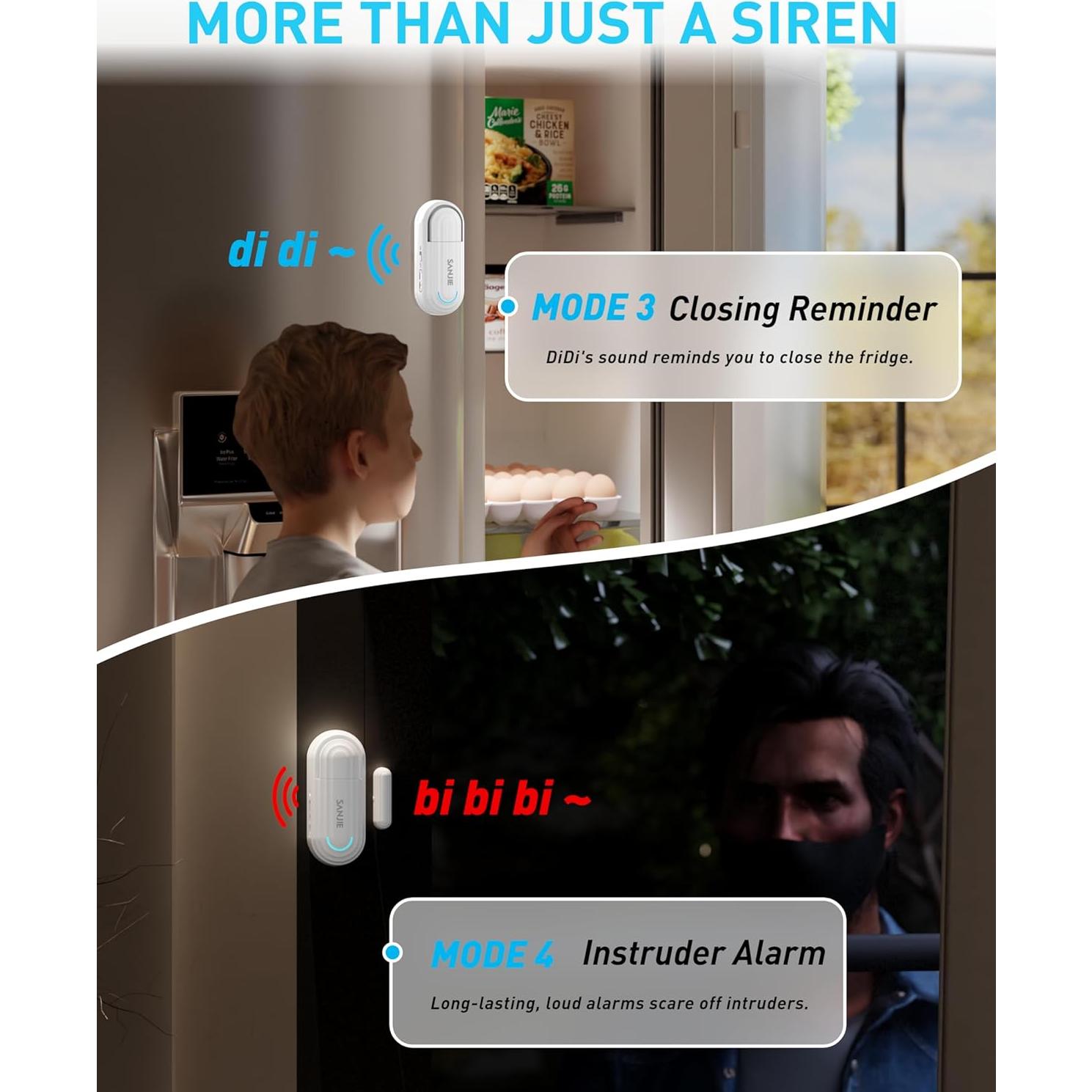 Alarma Inalámbrica Sanjie para Puerta y Ventana 120dB