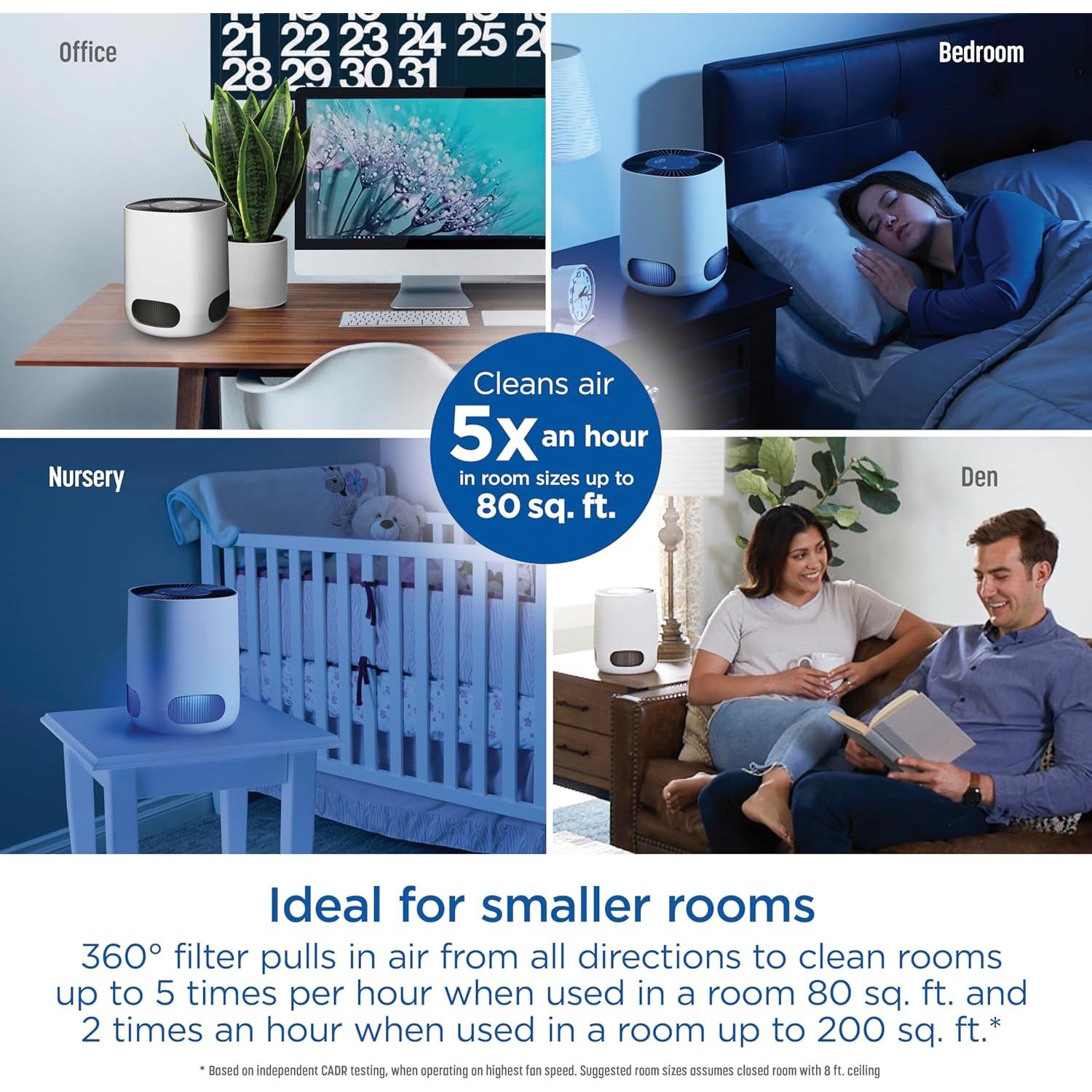 Purificador de Aire Clorox HEPA para Habitaciones hasta 18.58 m²