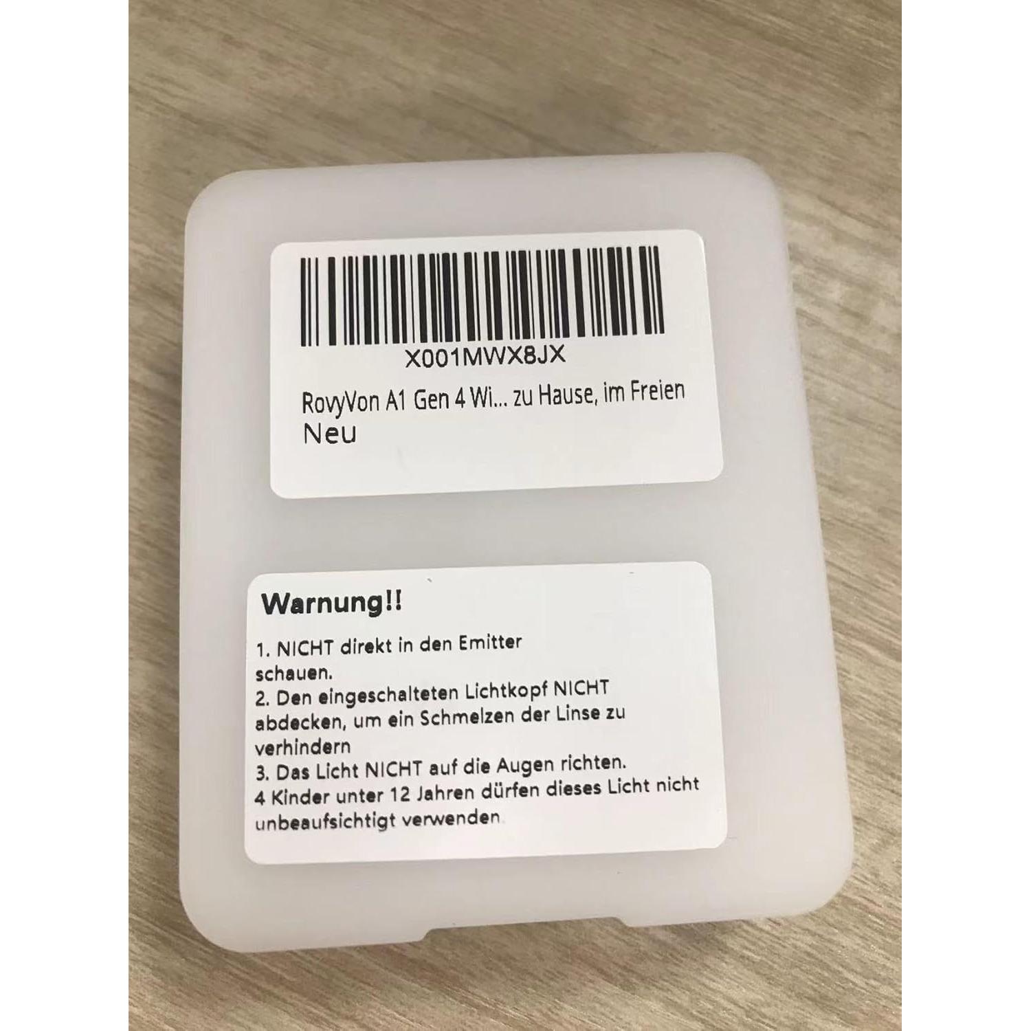 Linterna Recargable RovyVon A1 USB C 650 Lúmenes Anaranjada