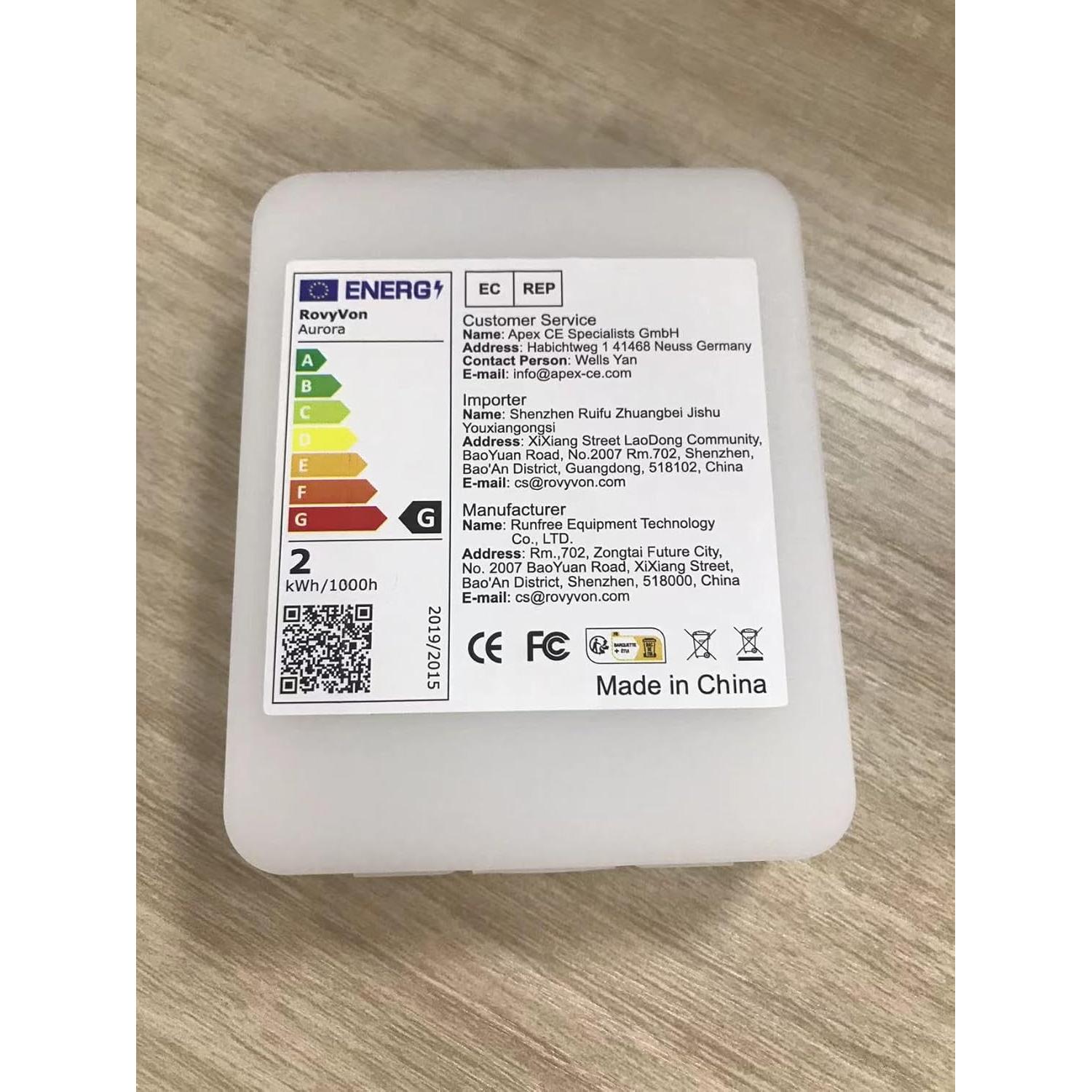 Linterna Recargable RovyVon A1 USB C 650 Lúmenes Anaranjada