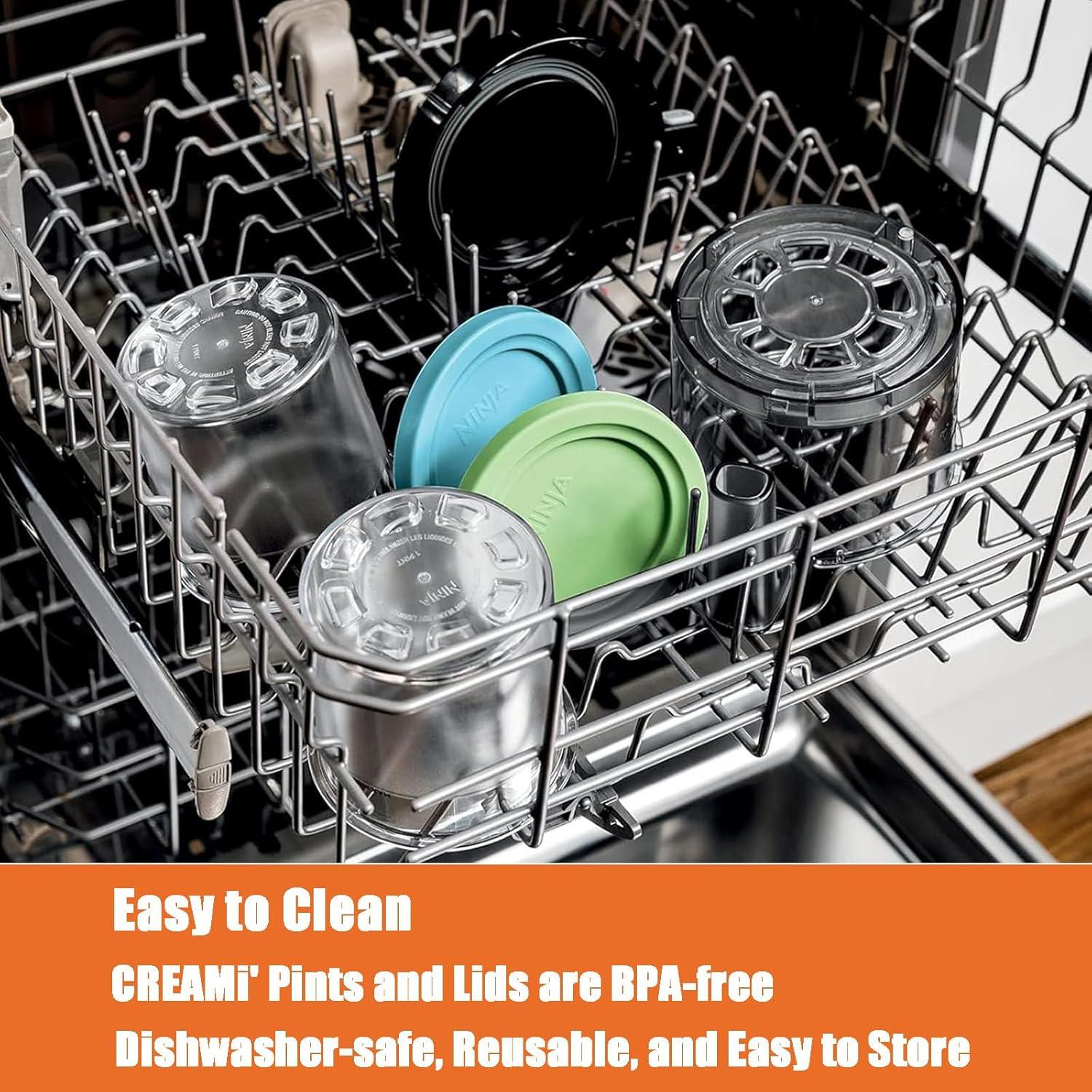 Contenedores de Helado 16oz AULKZIOV para Ninja Creami - 4 Piezas