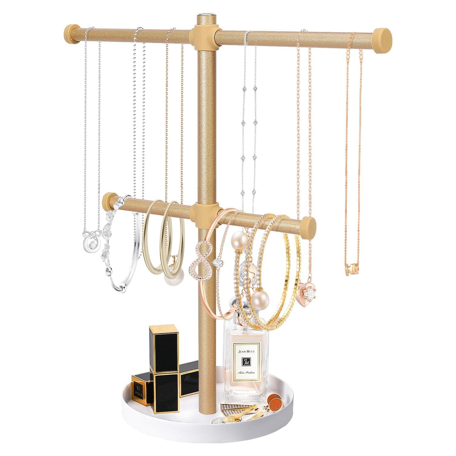 Soporte de Joyería Bodkar Oro 2 Niveles Metal 32.8 cm