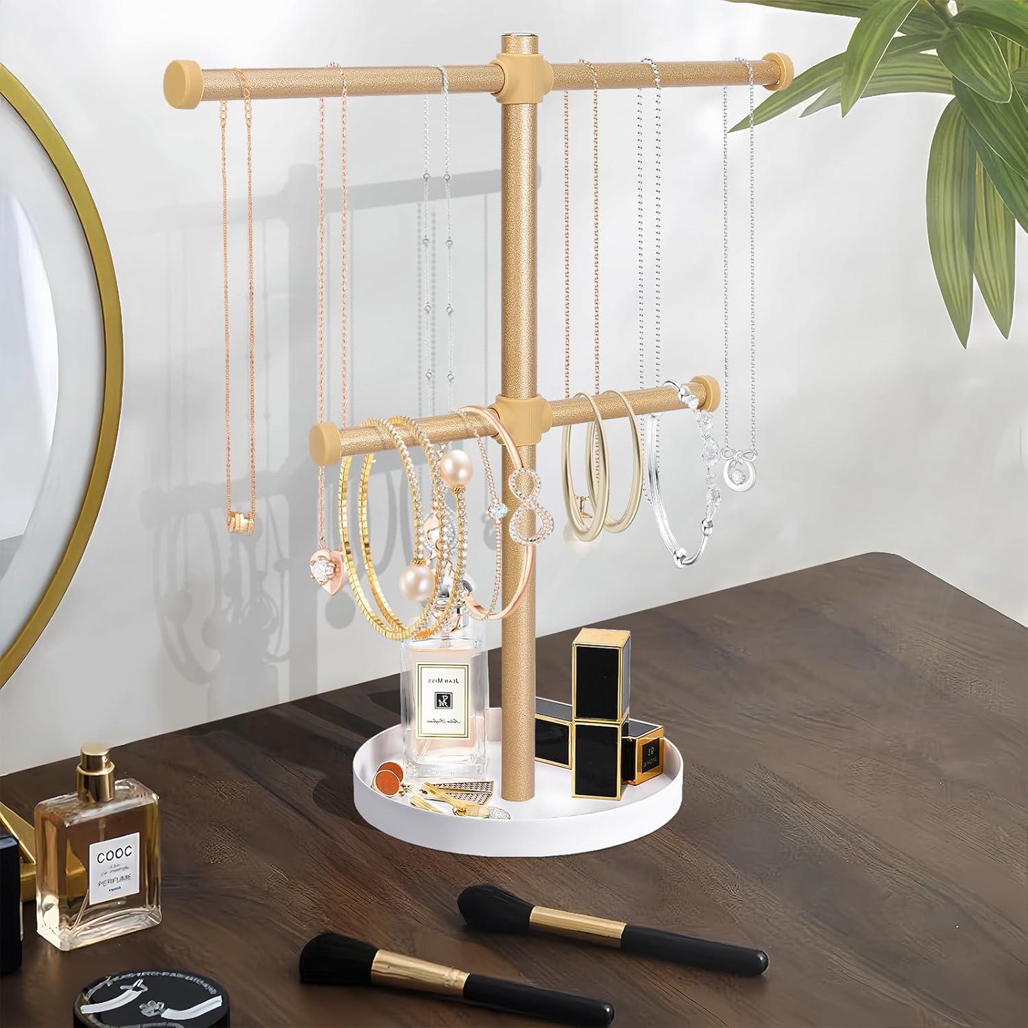 Soporte de Joyería Bodkar Oro 2 Niveles Metal 32.8 cm