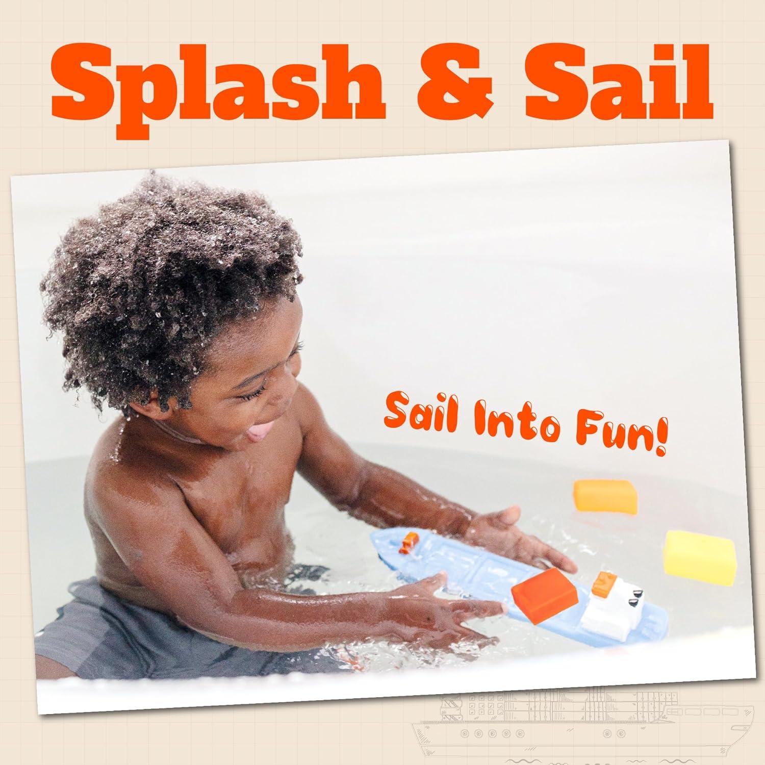 Juguete de Baño SplashEZ Barco Flotante 33 cm Seguro