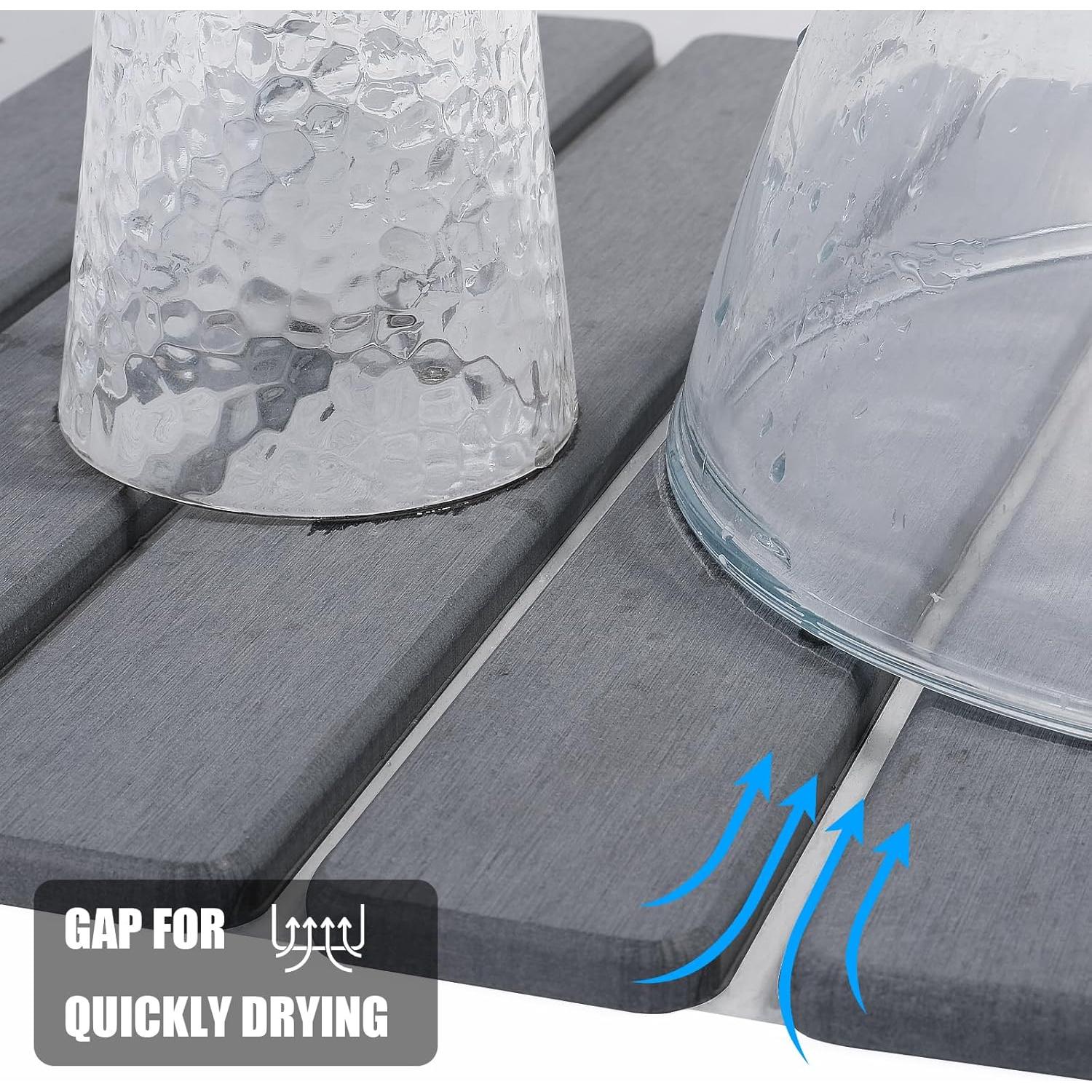 Alfombrilla de Secado de Piedra Diatomácea CERETIA 61x40.6cm Gris