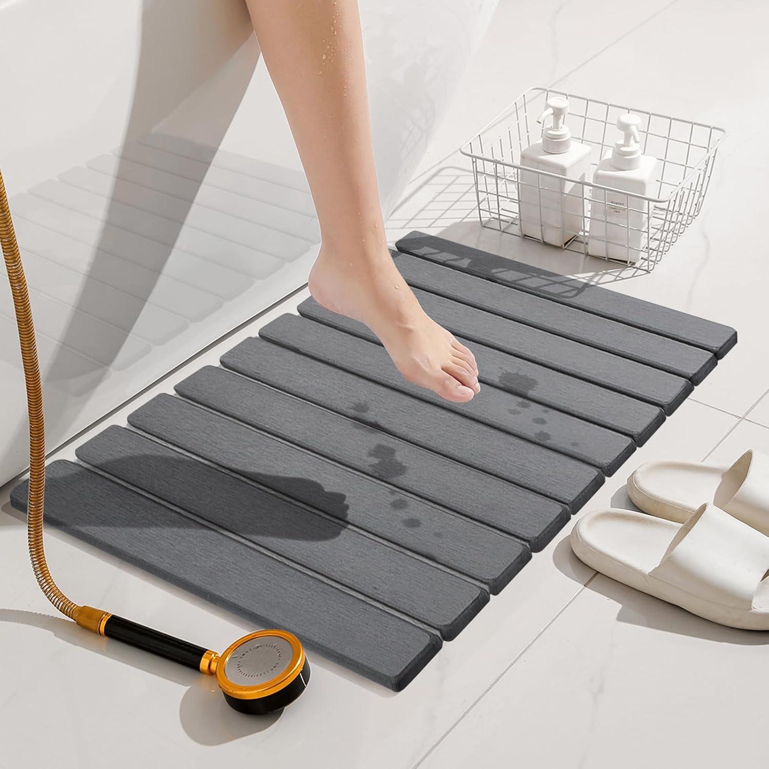 Alfombrilla de Secado de Piedra Diatomácea CERETIA 61x40.6cm Gris