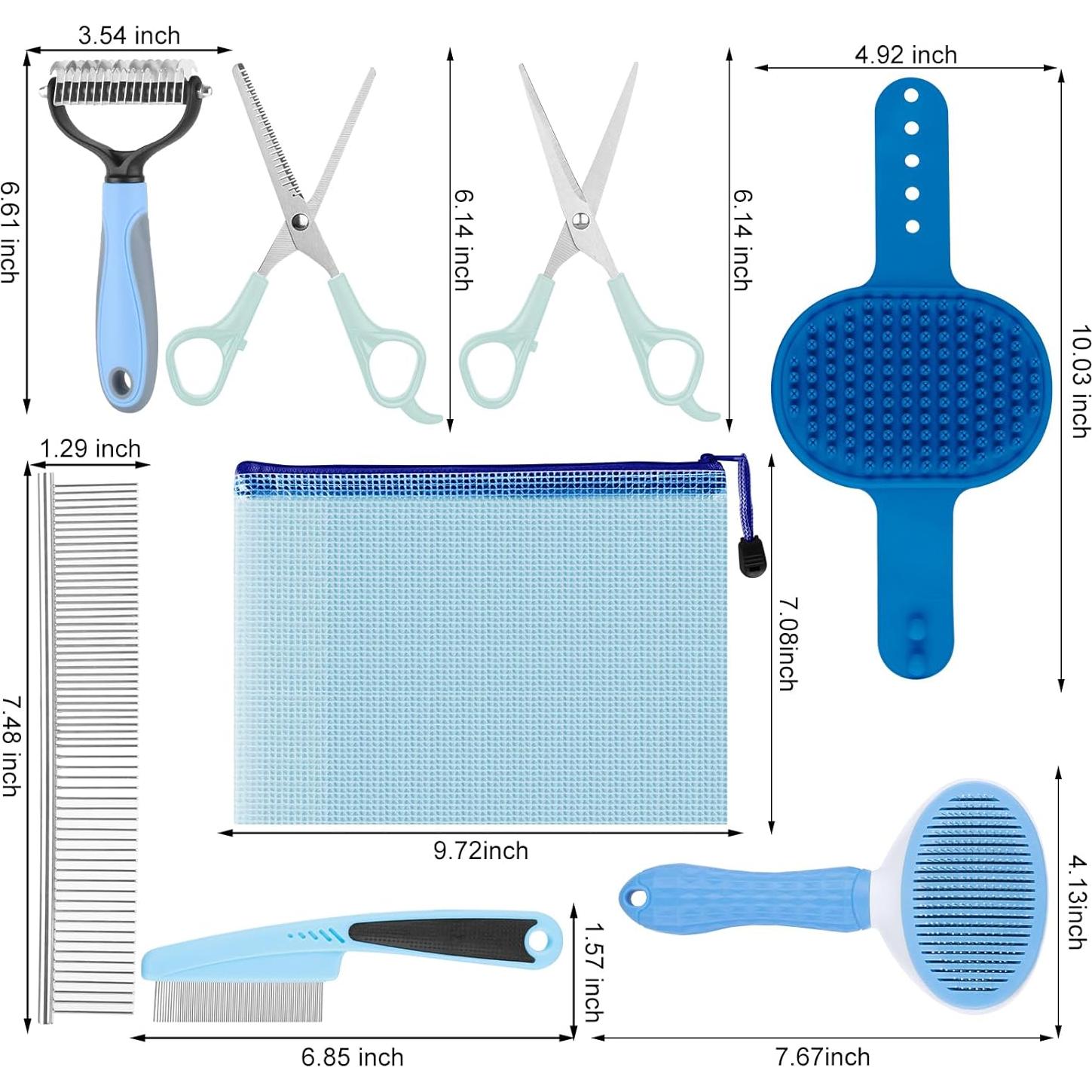 Kit de Cuidado de Mascotas Aiolpy con Cepillos y Peines