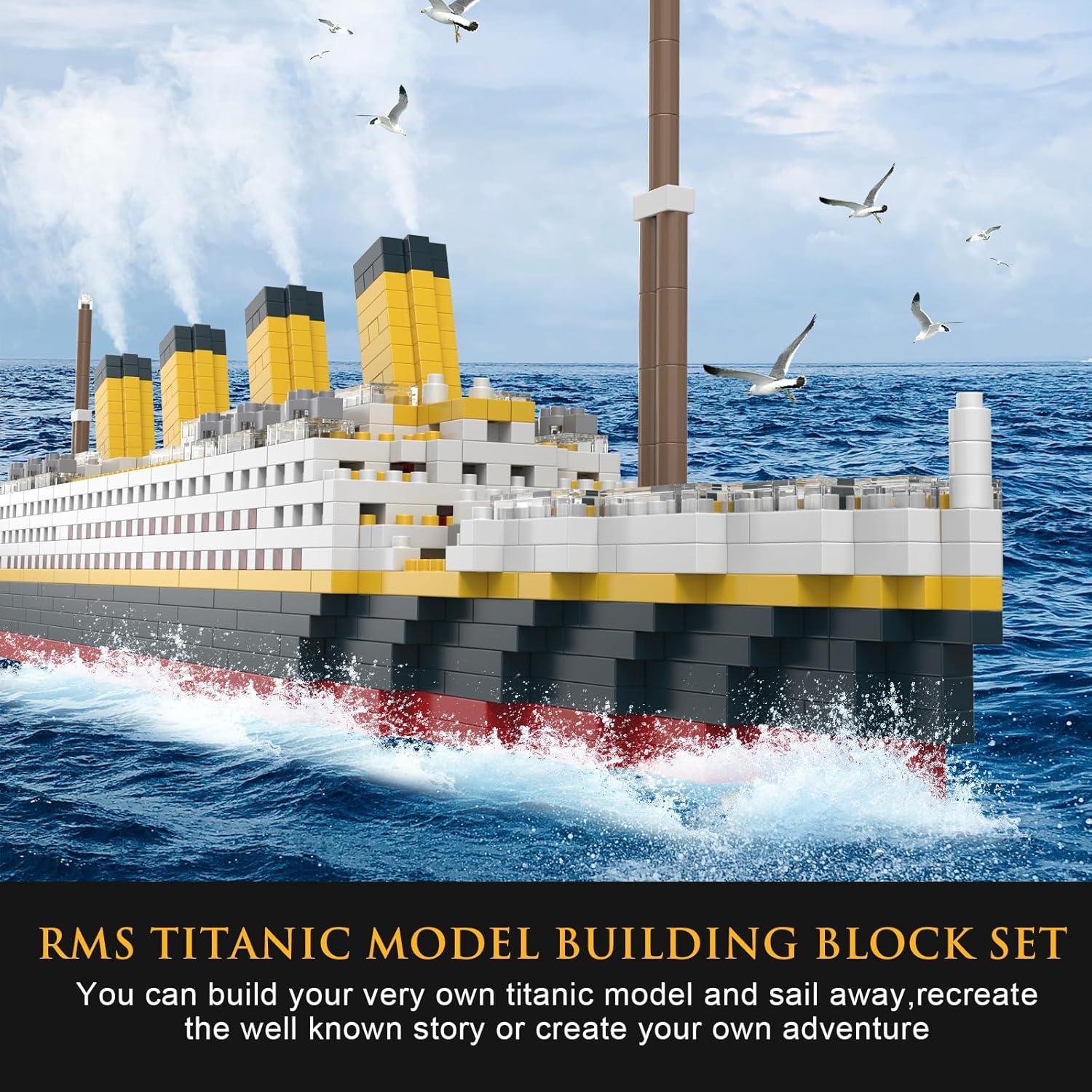 Set de Construcción Titanic PQKIE 1878 Piezas 3D STEM