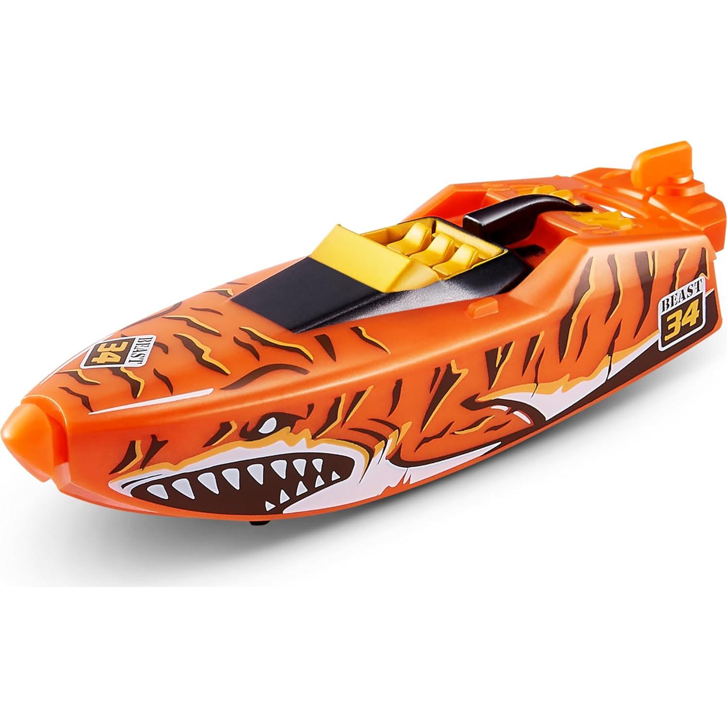 Barcos Robo ZURU - Tiburón Tigre y Barco Robo - 2 Piezas