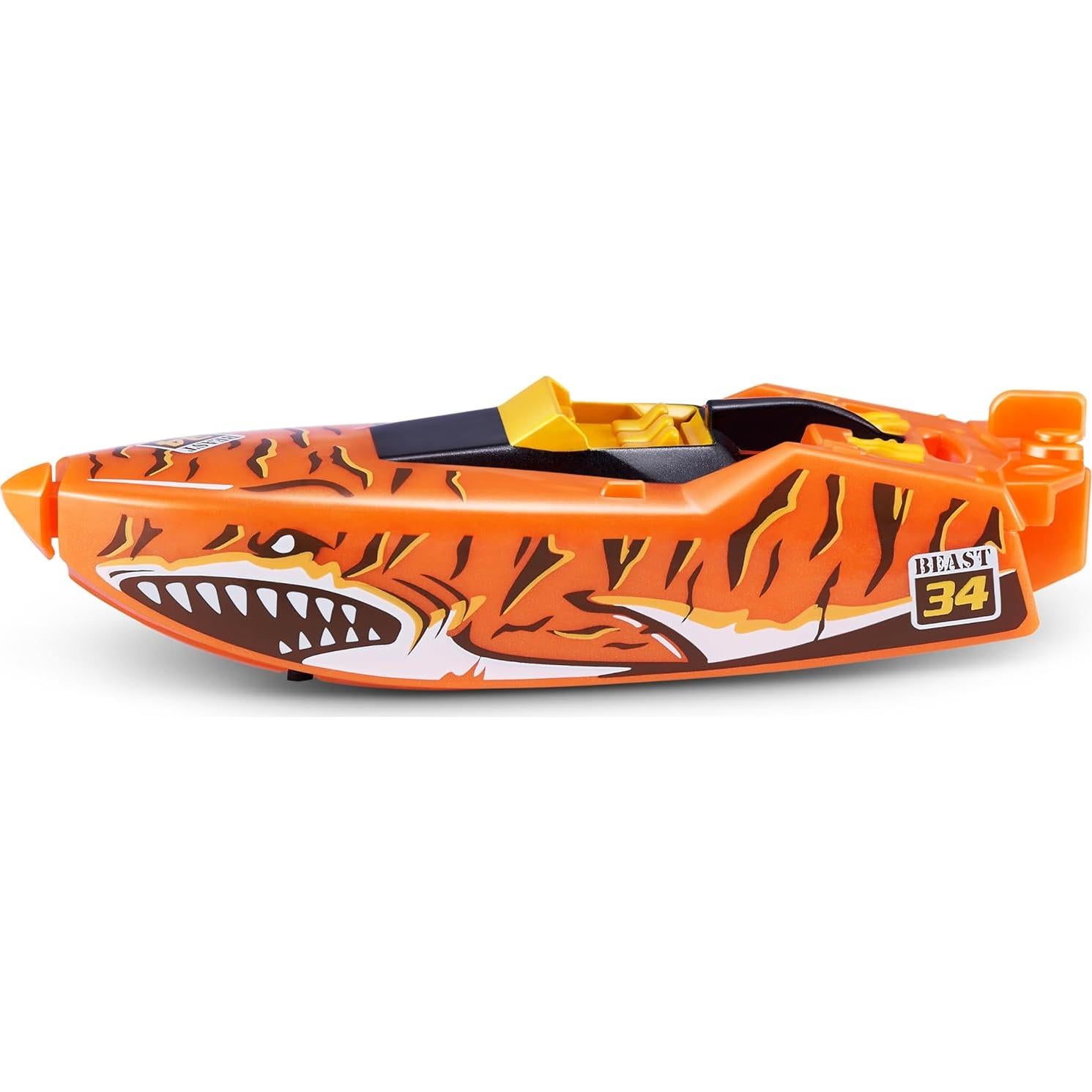 Barcos Robo ZURU - Tiburón Tigre y Barco Robo - 2 Piezas