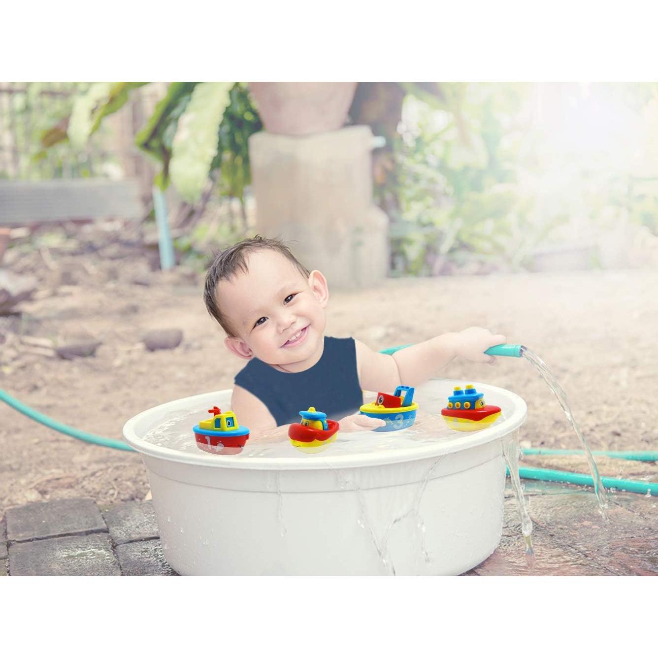 Juguetes de Baño 3 Abejas y Yo - Set 4 Barcos Magnéticos