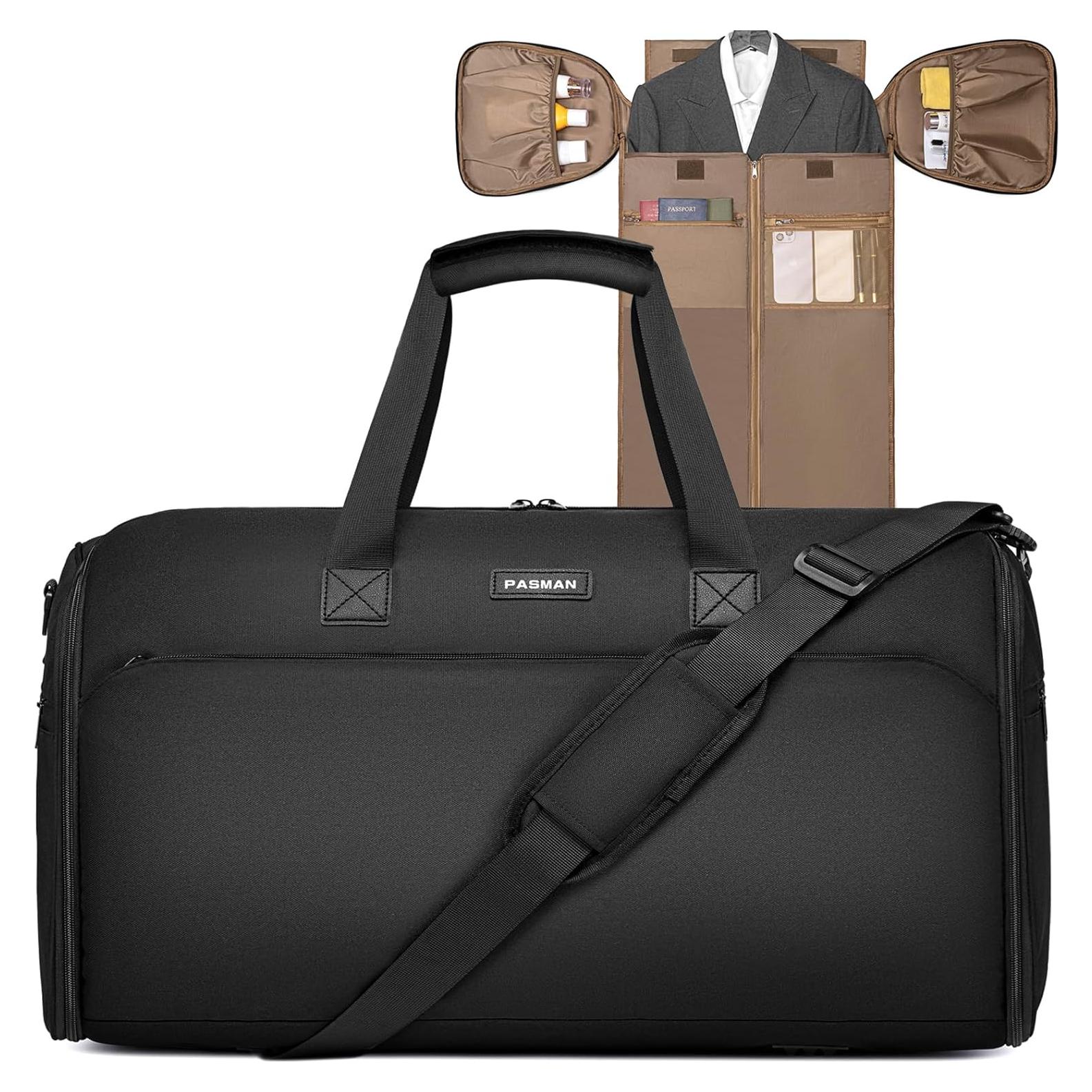 Bolsa de viaje tipo duffel 2 en 1 para prendas y laptop